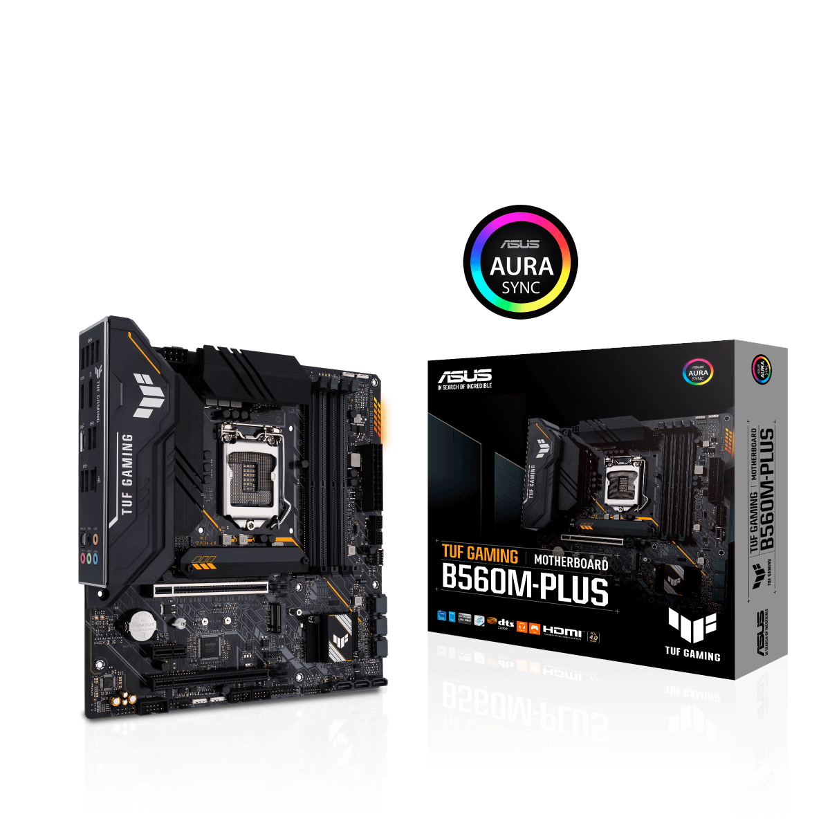 Placa Mãe ASUS TUF GAMING B560M-PLUS, Chipset B560, Intel LGA 1200, mATX, DDR4, 90MB1780-M0EAY0