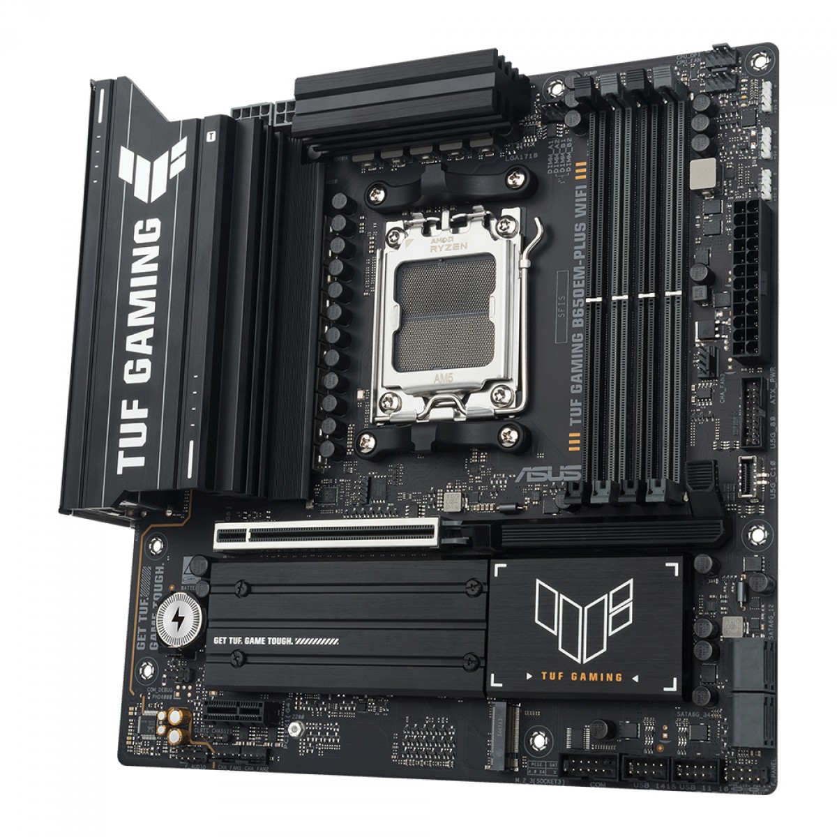 Placa Mãe Asus TUF-Gaming B650EM-Plus WIFI, Chipset B650, AMD AM5, MATX, DDR5, 90MB1LU0-M0EAY0