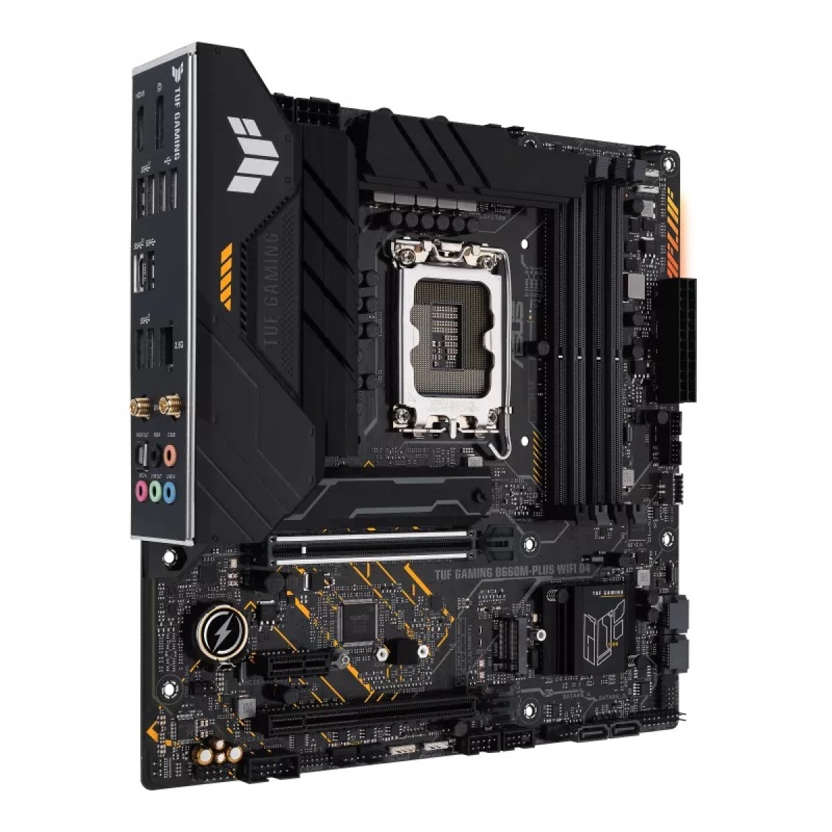 Placa Mãe Asus TUF Gaming B660M-PLUS WiFi D4, Chipset B660, Intel LGA 1700, mATX, DDR4, 90MB1930-M0EAY0