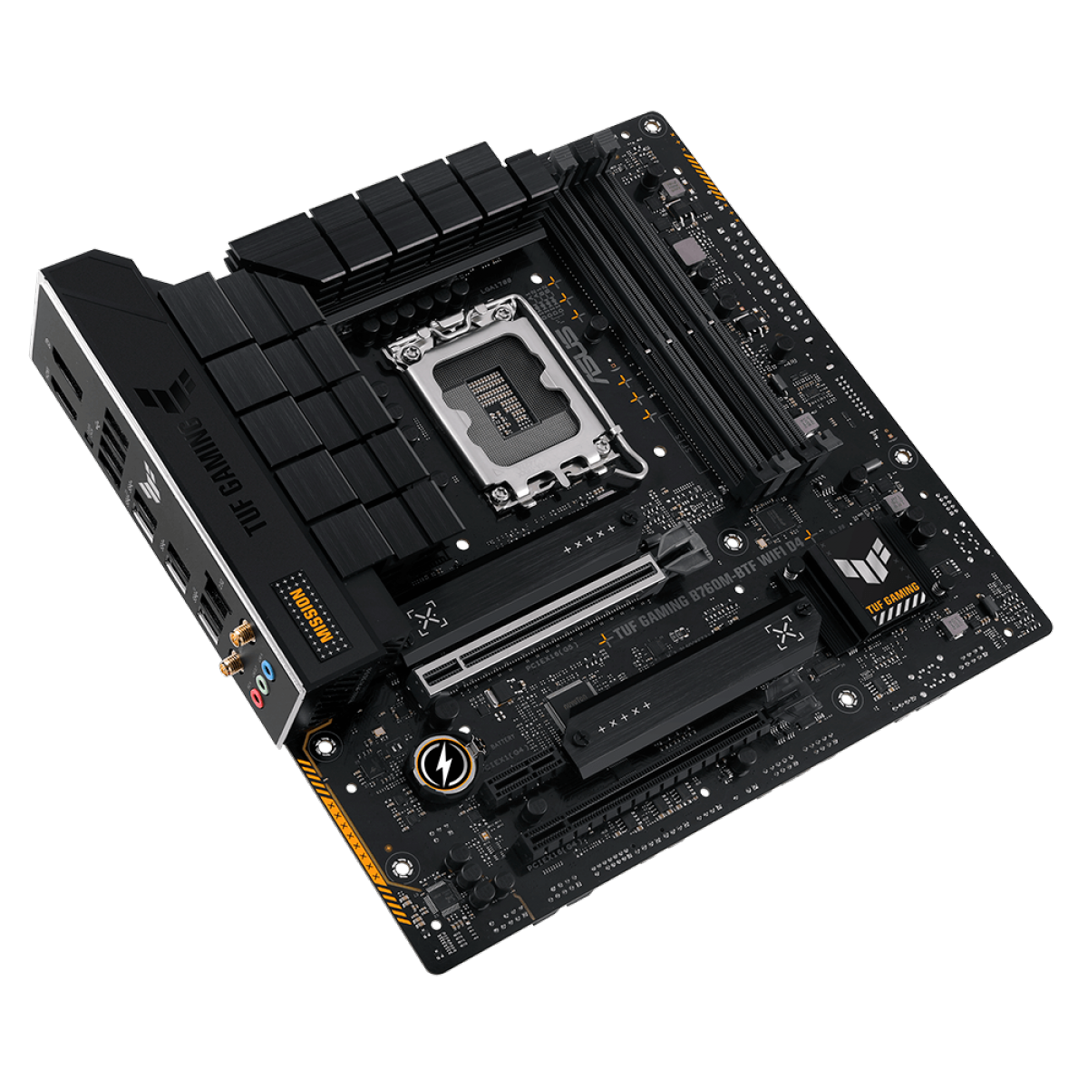 Placa Mãe Asus TUF Gaming B760M-BTF WIFI D4, Chipset B760, Intel LGA 1700, mATX, DDR4, 90MB1E50-M1EAY0