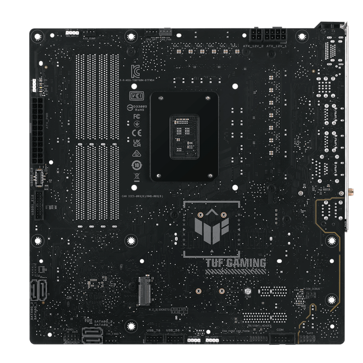 Placa Mãe Asus TUF Gaming B760M-BTF WIFI D4, Chipset B760, Intel LGA 1700, mATX, DDR4, 90MB1E50-M1EAY0