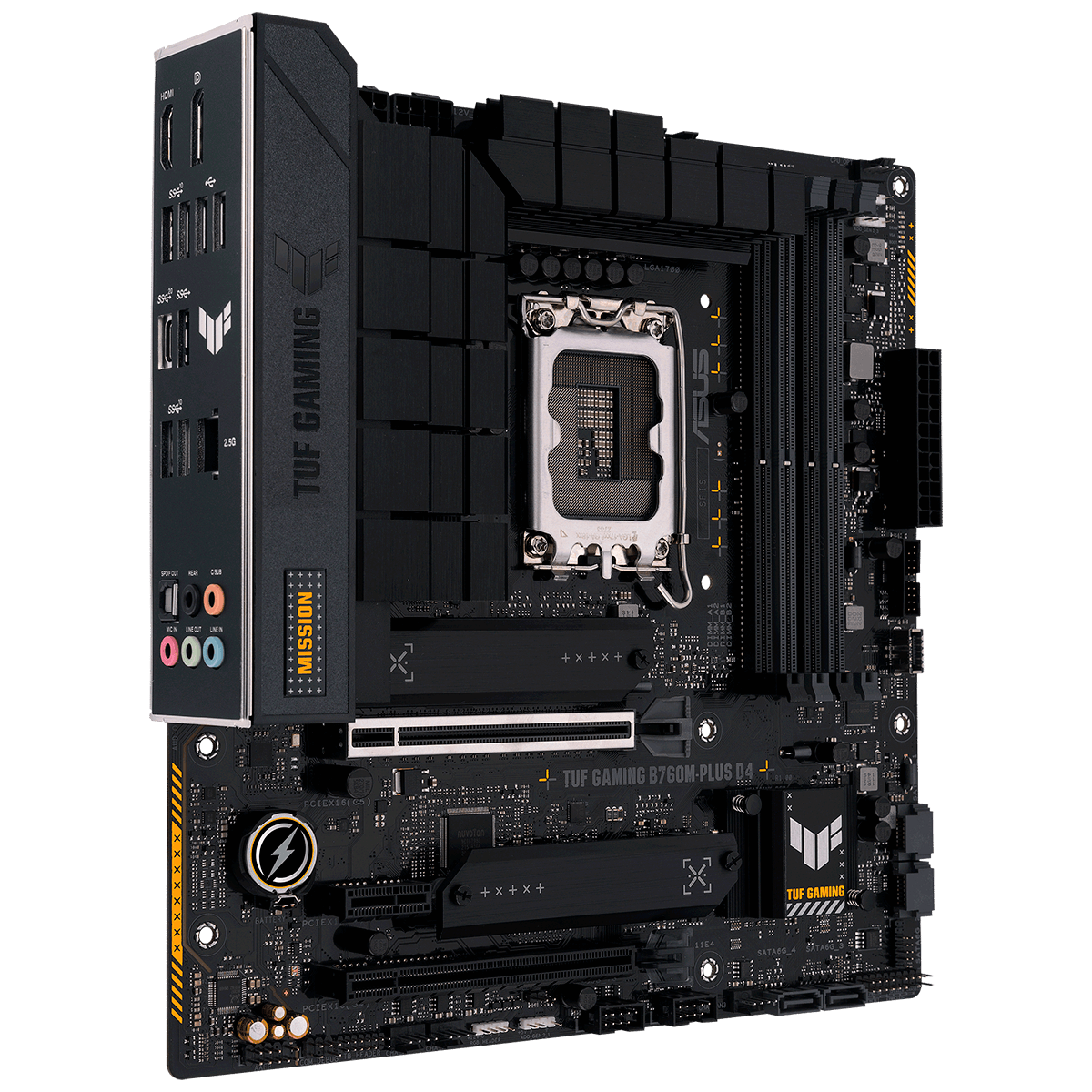 Placa Mãe Asus TUF Gaming B760M-PLUS D4, Chipset B760, Intel LGA 1700, mATX, DDR4, 90MB1DI0-M1EAY0