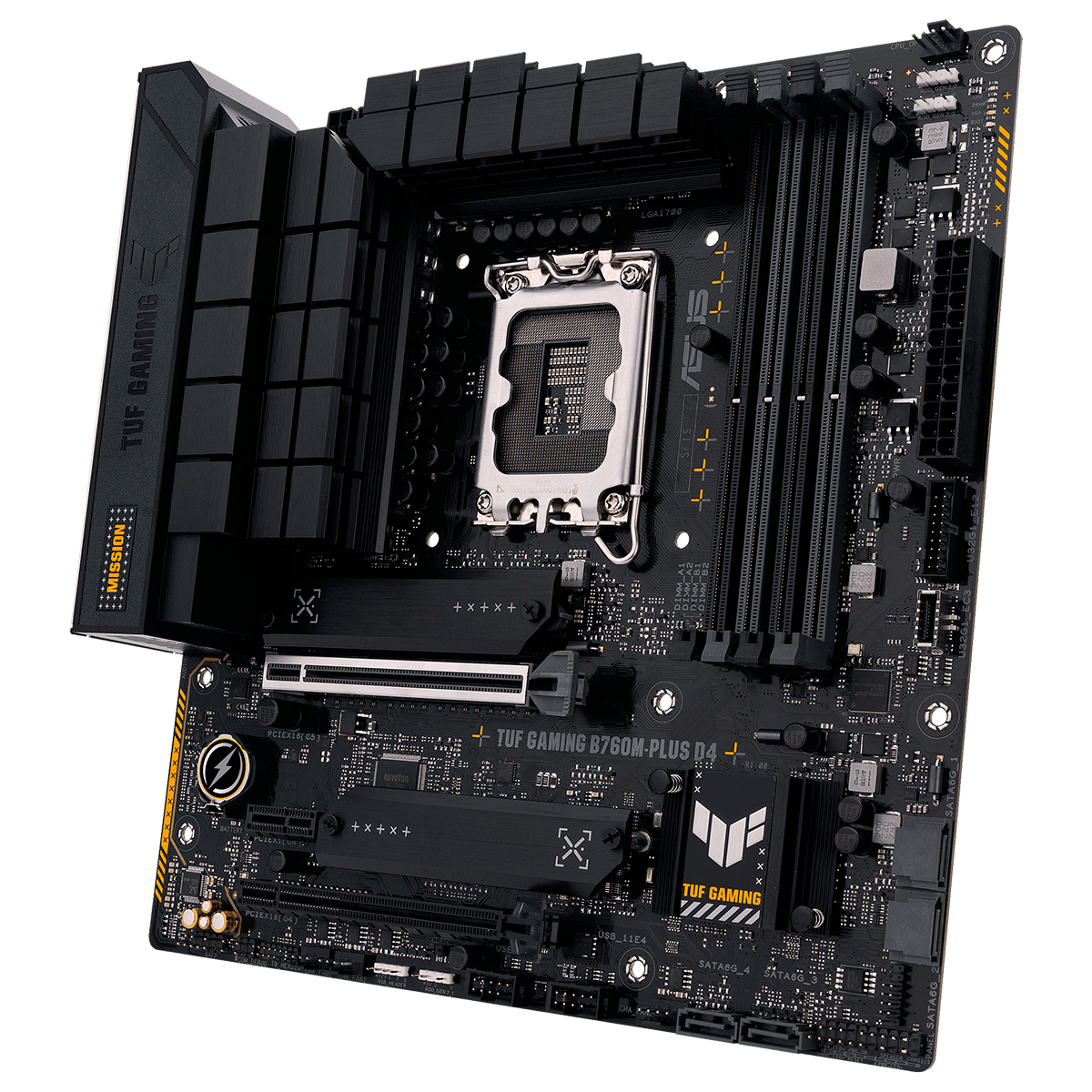 Placa Mãe Asus TUF Gaming B760M-PLUS D4, Chipset B760, Intel LGA 1700, mATX, DDR4, 90MB1DI0-M1EAY0