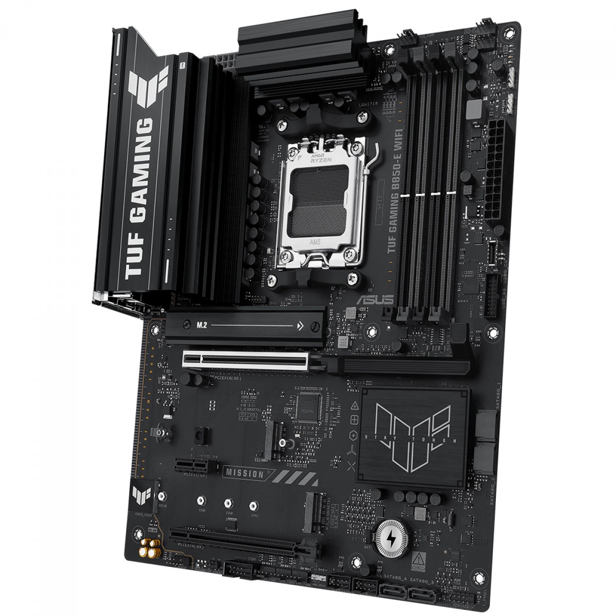 Placa Mãe Asus TUF Gaming B850-E WiFi, Chipset B850, AMD AM5, ATX, DDR5, 90MB1L20-M0EAY0