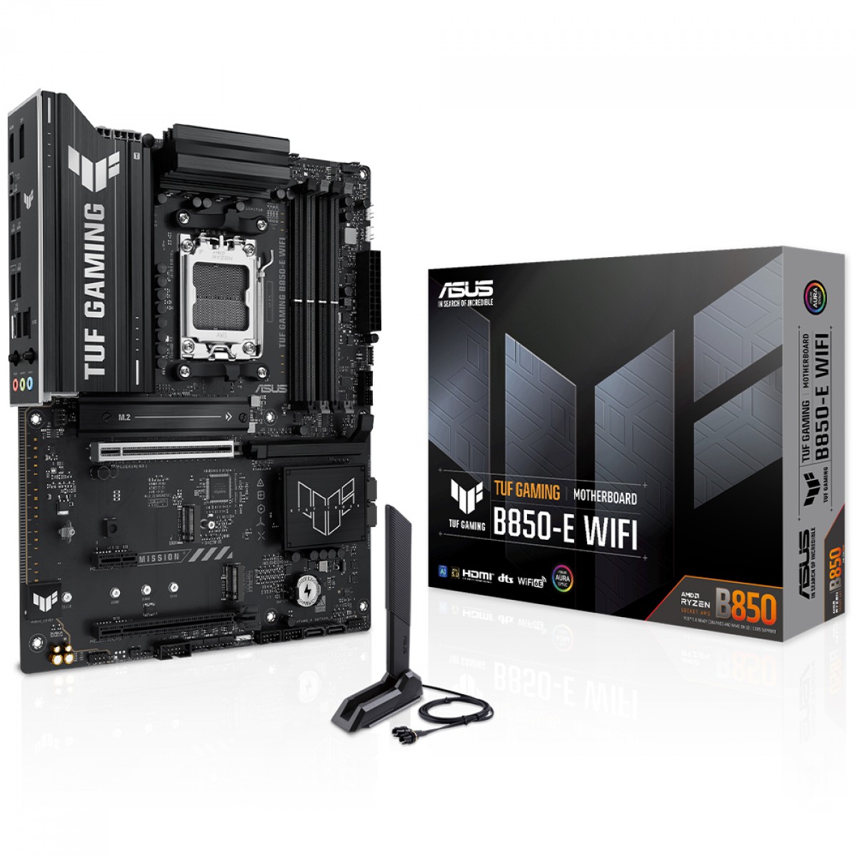 ASUS TUF GAMING B850-E WIFIマザーボード ATX Placa Mãe Asus TUF Gaming B850-E WiFi, Chipset B850, AMD AM5, ATX