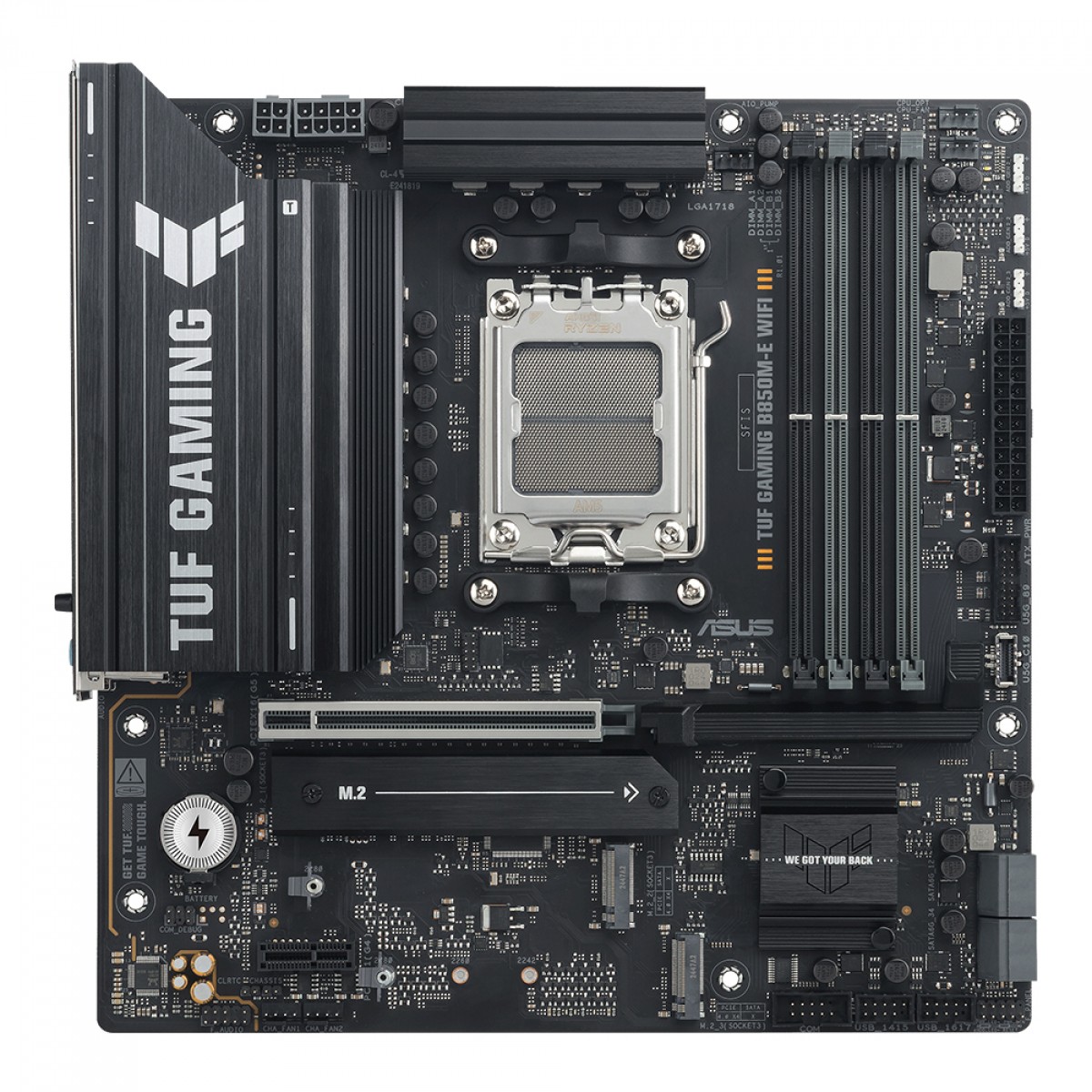 Placa Mãe Asus TUF-Gaming B850M-E WIFI, Chipset B850, AMD AM5, MATX, DDR5, 90MB1LS0-M0EAY0