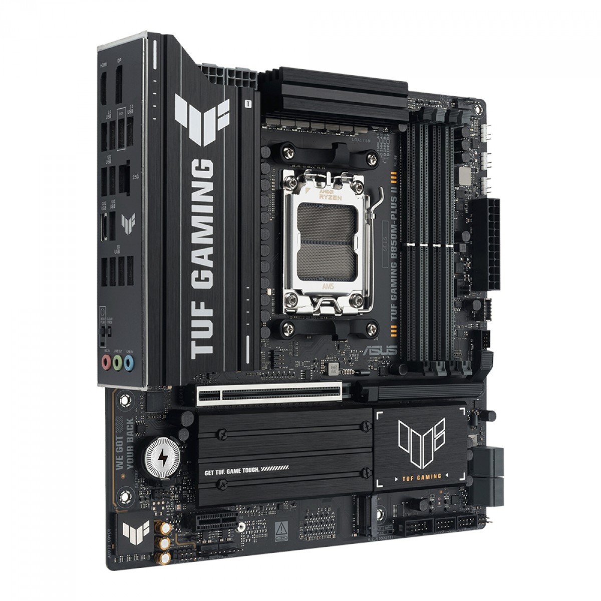 Placa Mãe Asus TUF-Gaming B850M-Plus II, Chipset B850, AMD AM5, MATX, DDR5, 90MB1MT0-M0EAY0