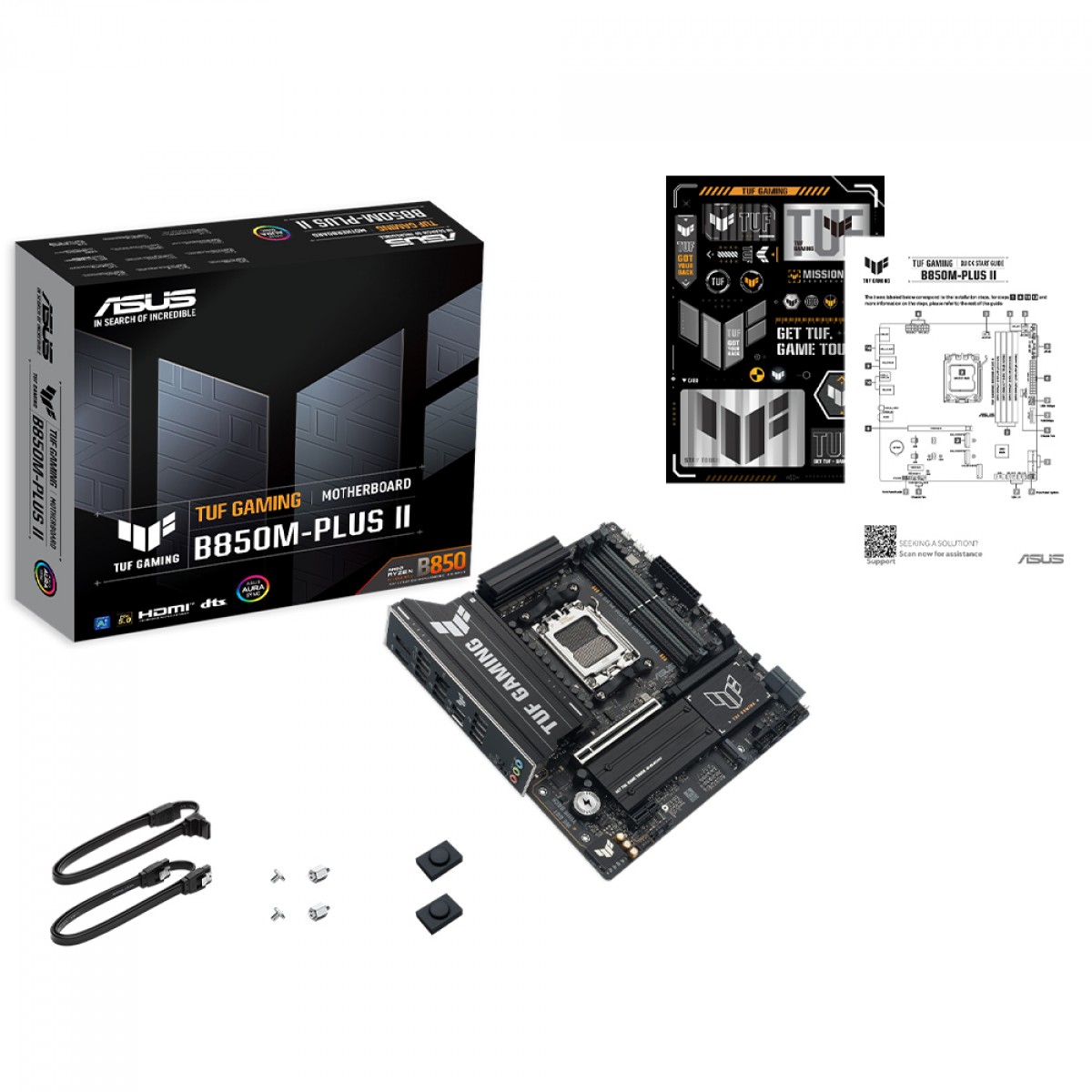 Placa Mãe Asus TUF-Gaming B850M-Plus II, Chipset B850, AMD AM5, MATX, DDR5, 90MB1MT0-M0EAY0