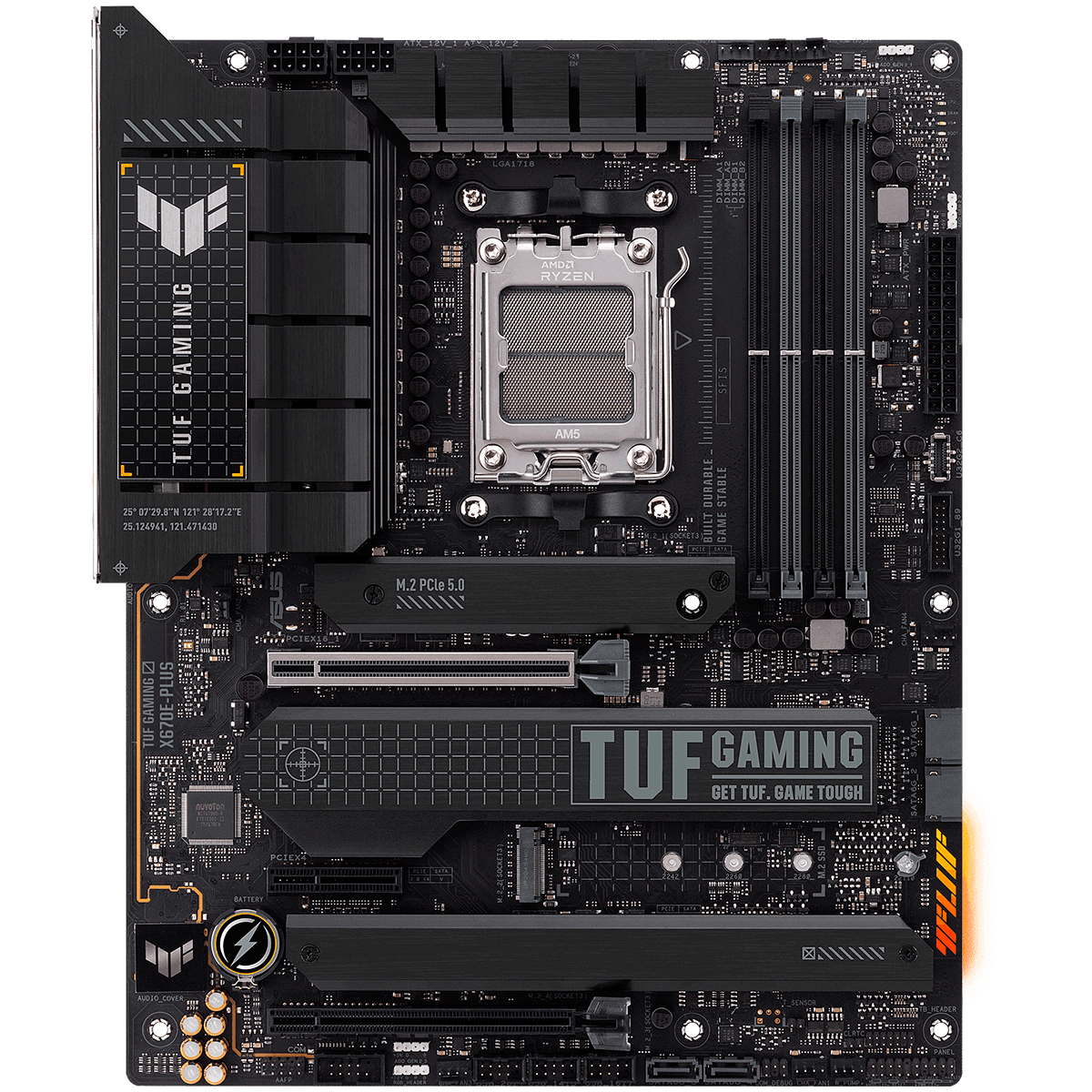 Placa Mãe Asus TUF Gaming X670E-PLUS, Chipset X670, AMD AM5, ATX, DDR5, 90MB1BJ0-C1BAY0