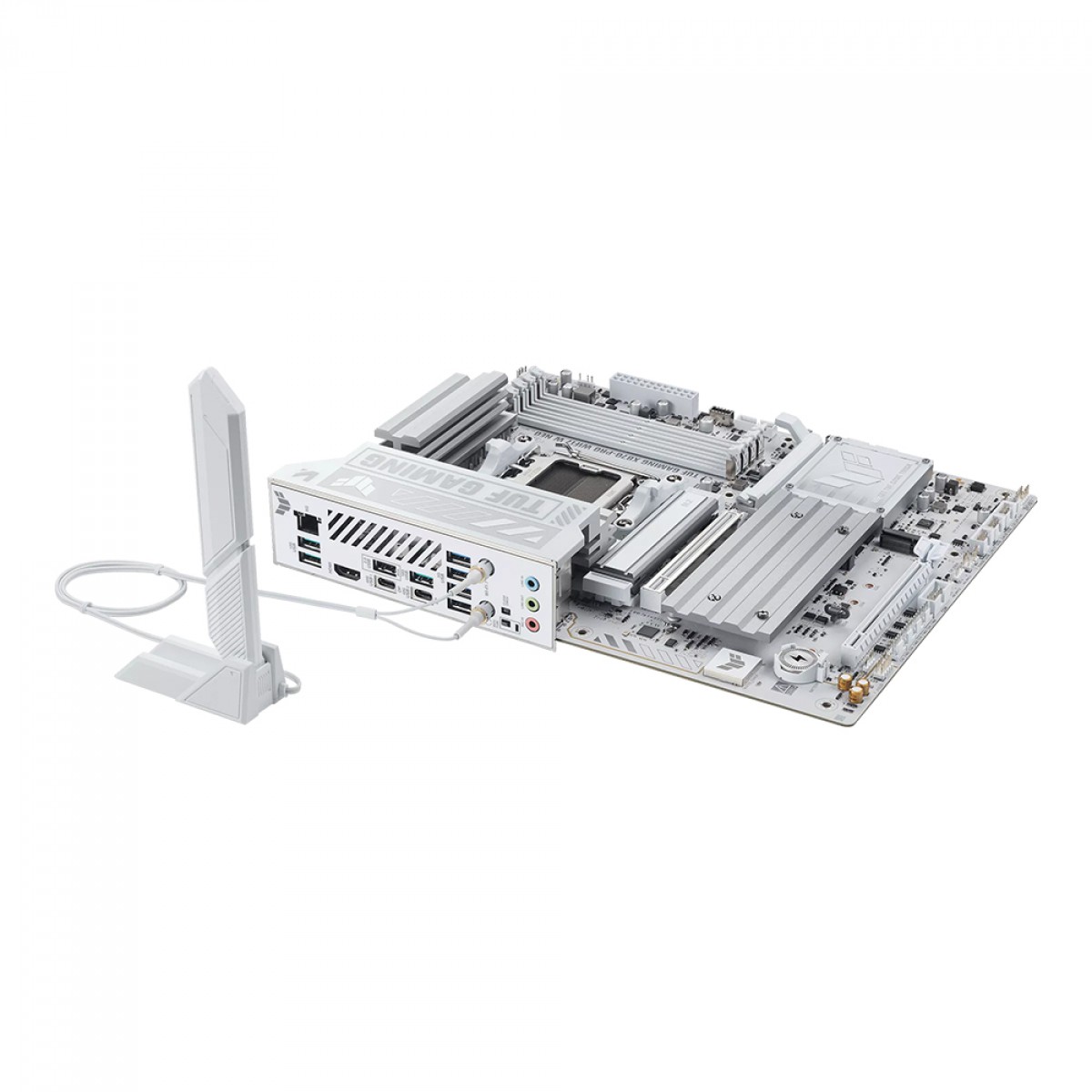 Placa Mãe Asus TUF Gaming X870-PRO WIFI7 W NEO, Chipset X870, AMD AM5, ATX, DDR5, Branca
