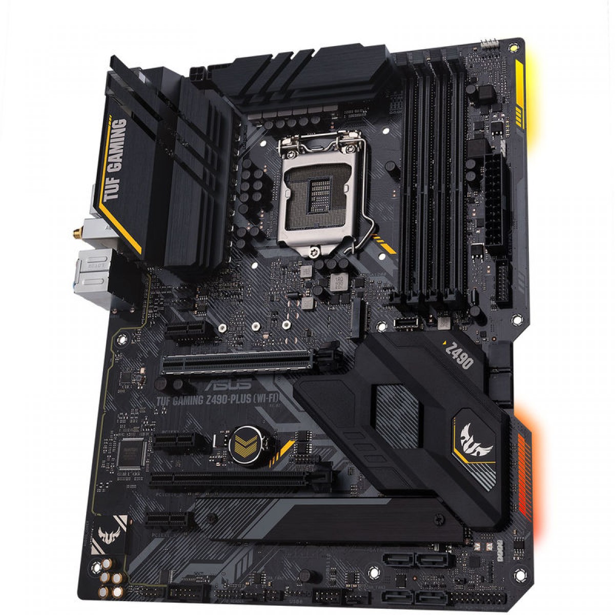 Placa Mãe Asus Tuf Gaming Z490-Plus Wi-Fi, Chipset Z490, Intel LGA 1200, ATX, DDR4