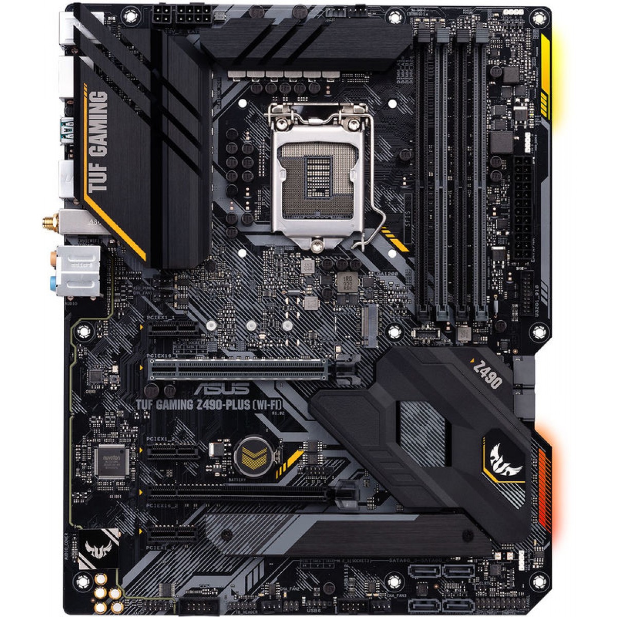 Placa Mãe Asus Tuf Gaming Z490-Plus Wi-Fi, Chipset Z490, Intel LGA 1200, ATX, DDR4