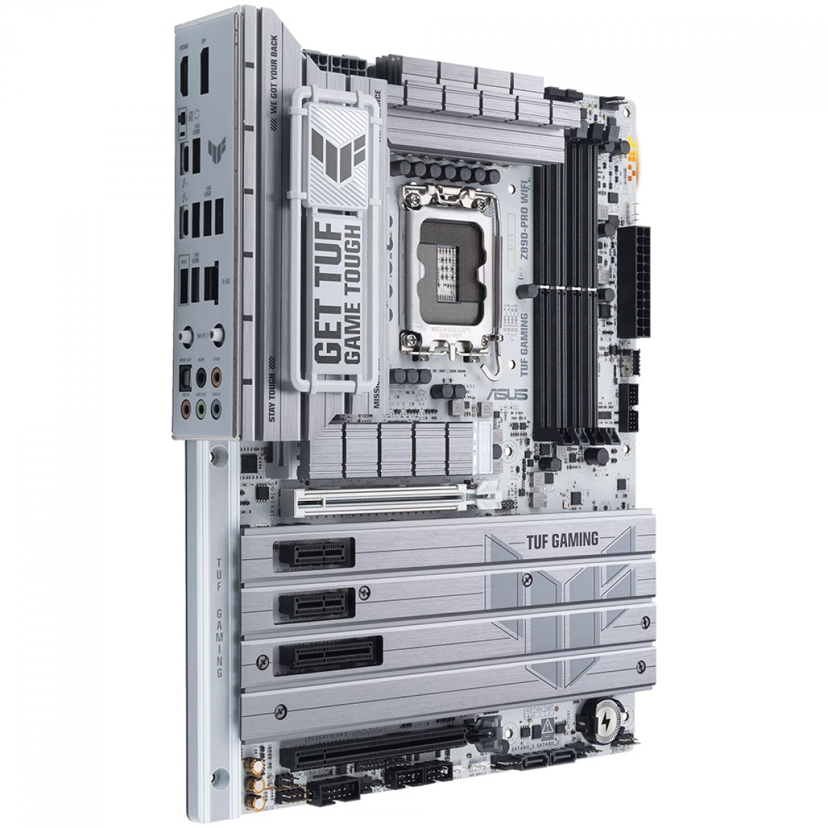 Placa Mãe Asus TUF Gaming Z890-Pro WiFi, Chipset Z890, Intel LGA 1851, ATX, DDR5, White
