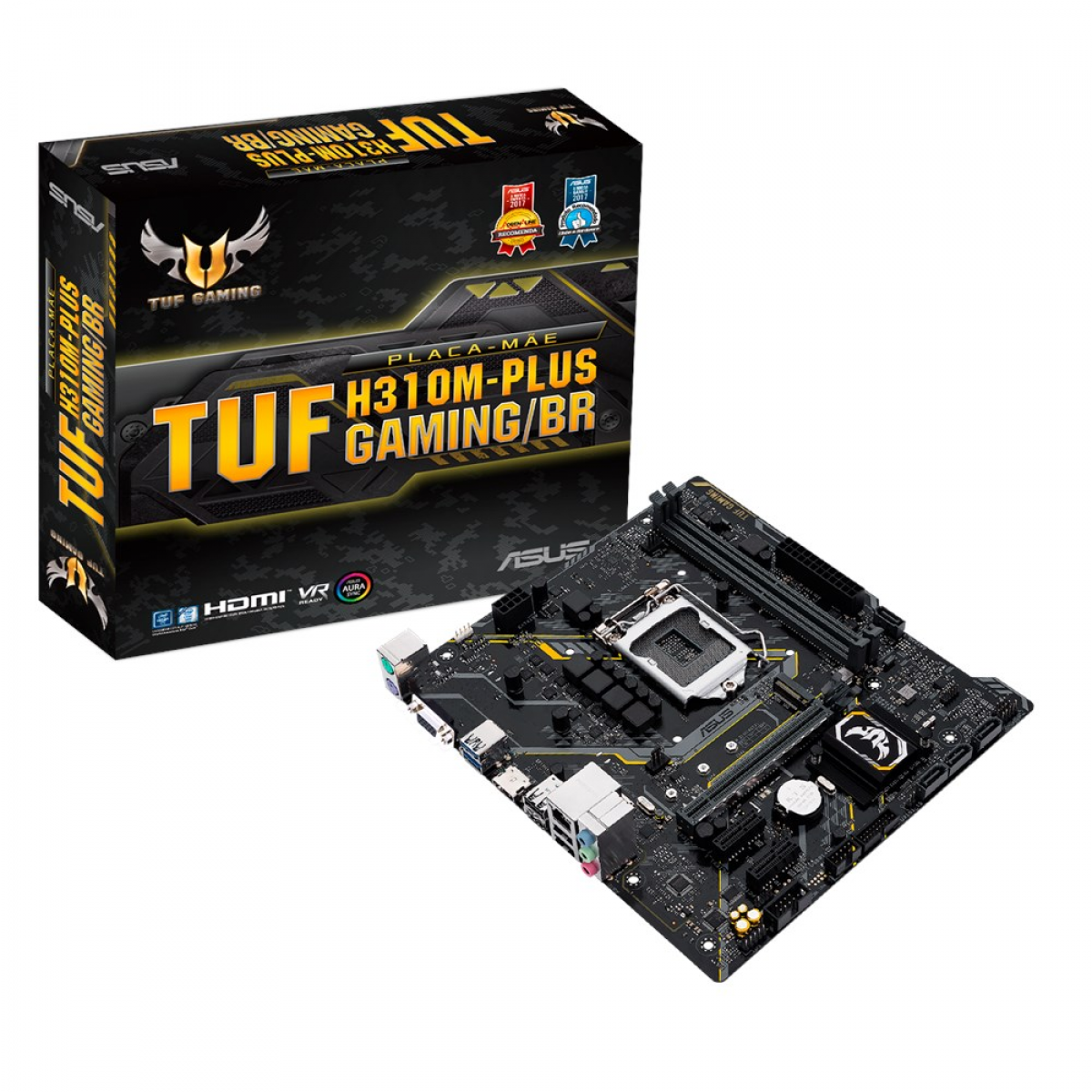 Placa Mãe Asus TUF H310M-Plus Gaming, Chipset H310, Intel LGA 1151, mATX, DDR4, 90MB0Y50-C1BAY0