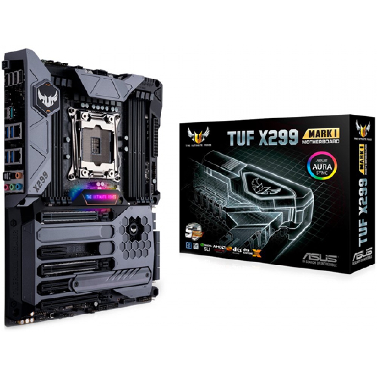Placa Mãe Asus TUF X299 Mark 1, Chipset X299, Intel LGA 2066, ATX, DDR4