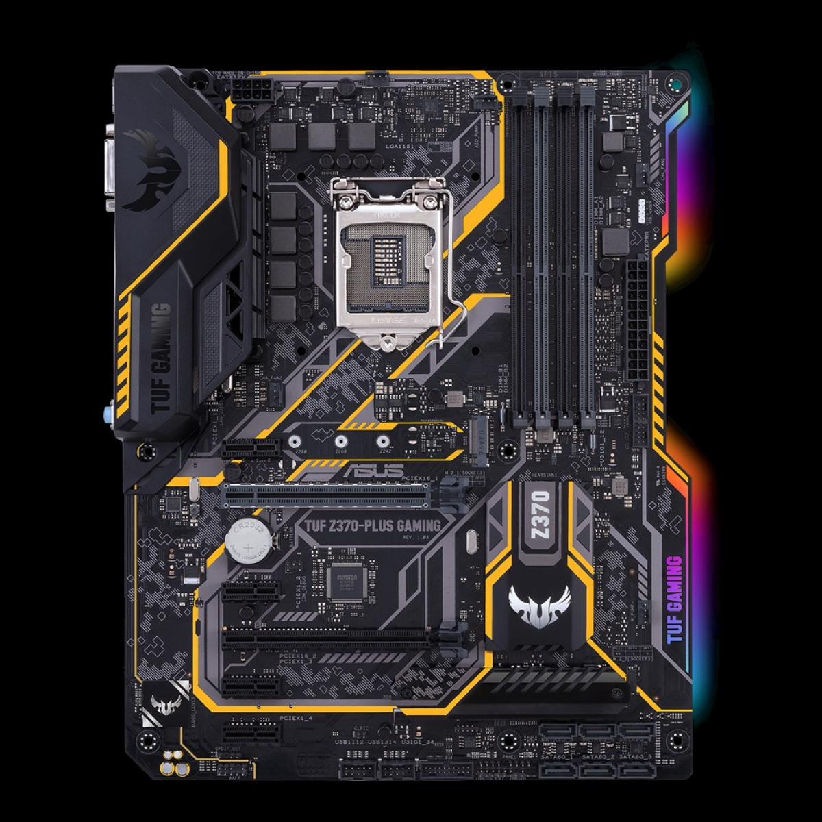 Placa Mãe Asus TUF Z370-PLUS GAMING, Chipset Z370, Intel LGA 1151, ATX, DDR4