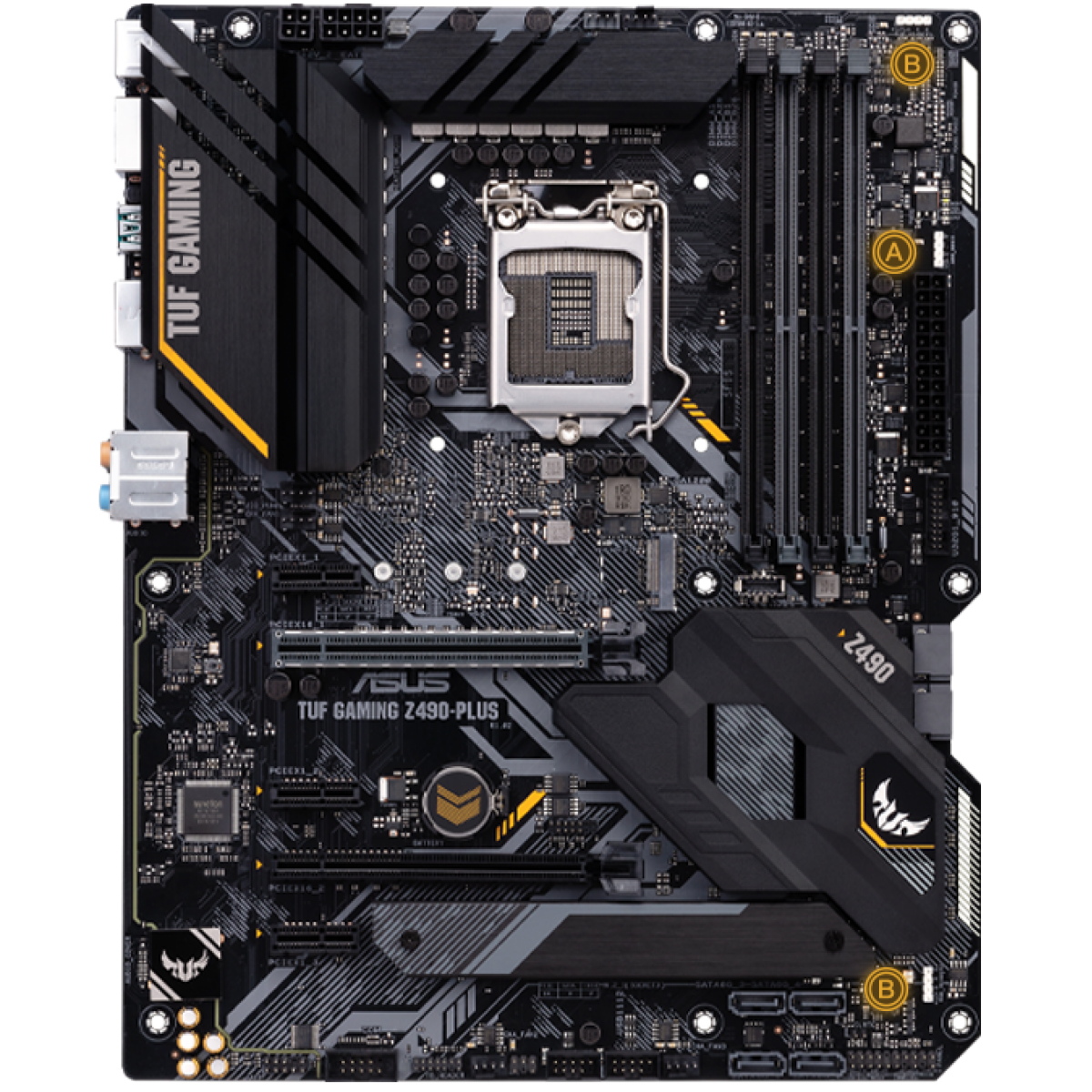 Placa Mãe Asus Z490-Plus Tuf Gaming, Chipset Z490, Intel LGA 1200, ATX, DDR4, 10ª Geração Intel - Open Box