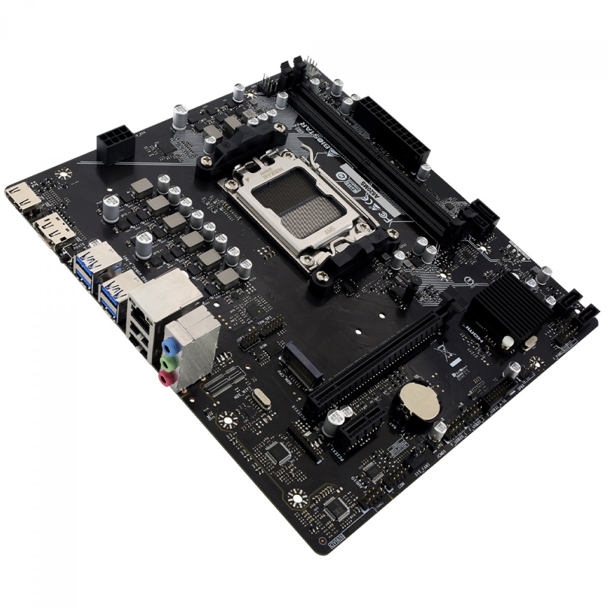 Placa Mãe Biostar A620MS, Chipset A620, AMD AM5, MATX, DDR5 - M