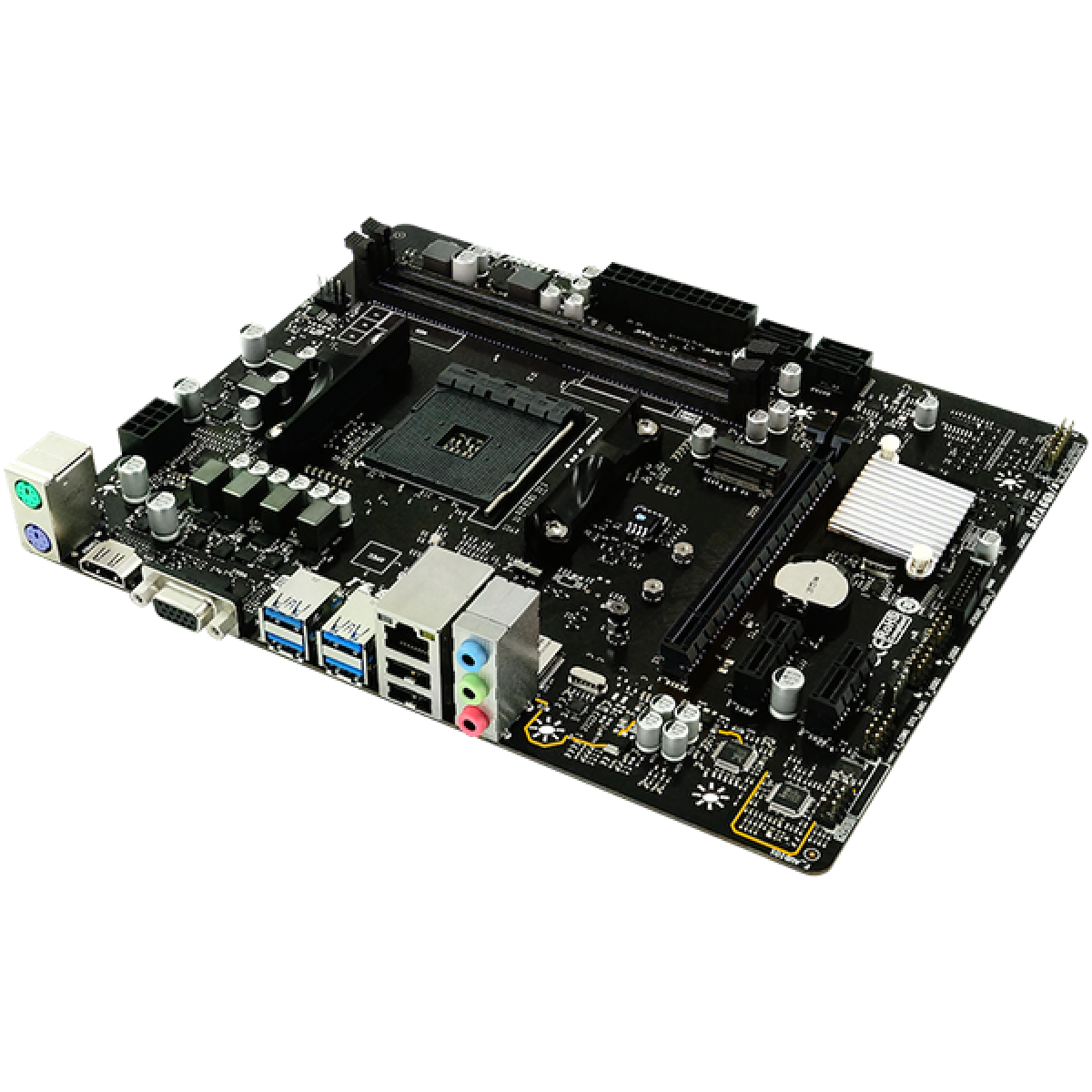 Placa Mãe Biostar B45M2, Chipset B350, AMD AM4, mATX, DDR4