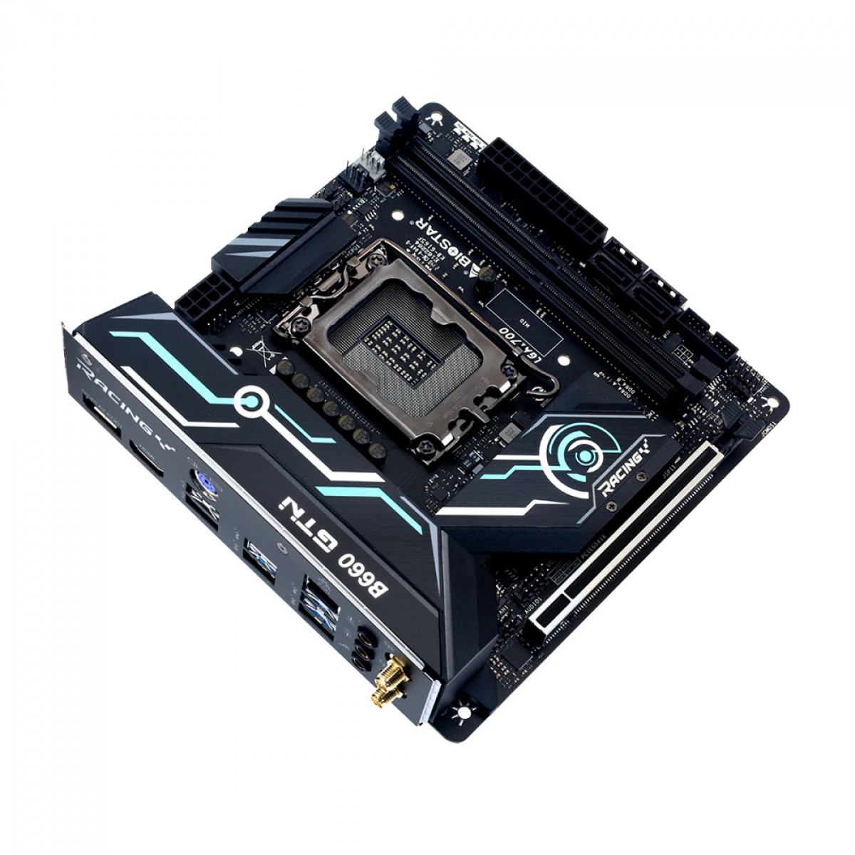 Placa Mãe Biostar B660GTN, Chipset B660, Intel LGA 1700, Mini ITX, DDR4