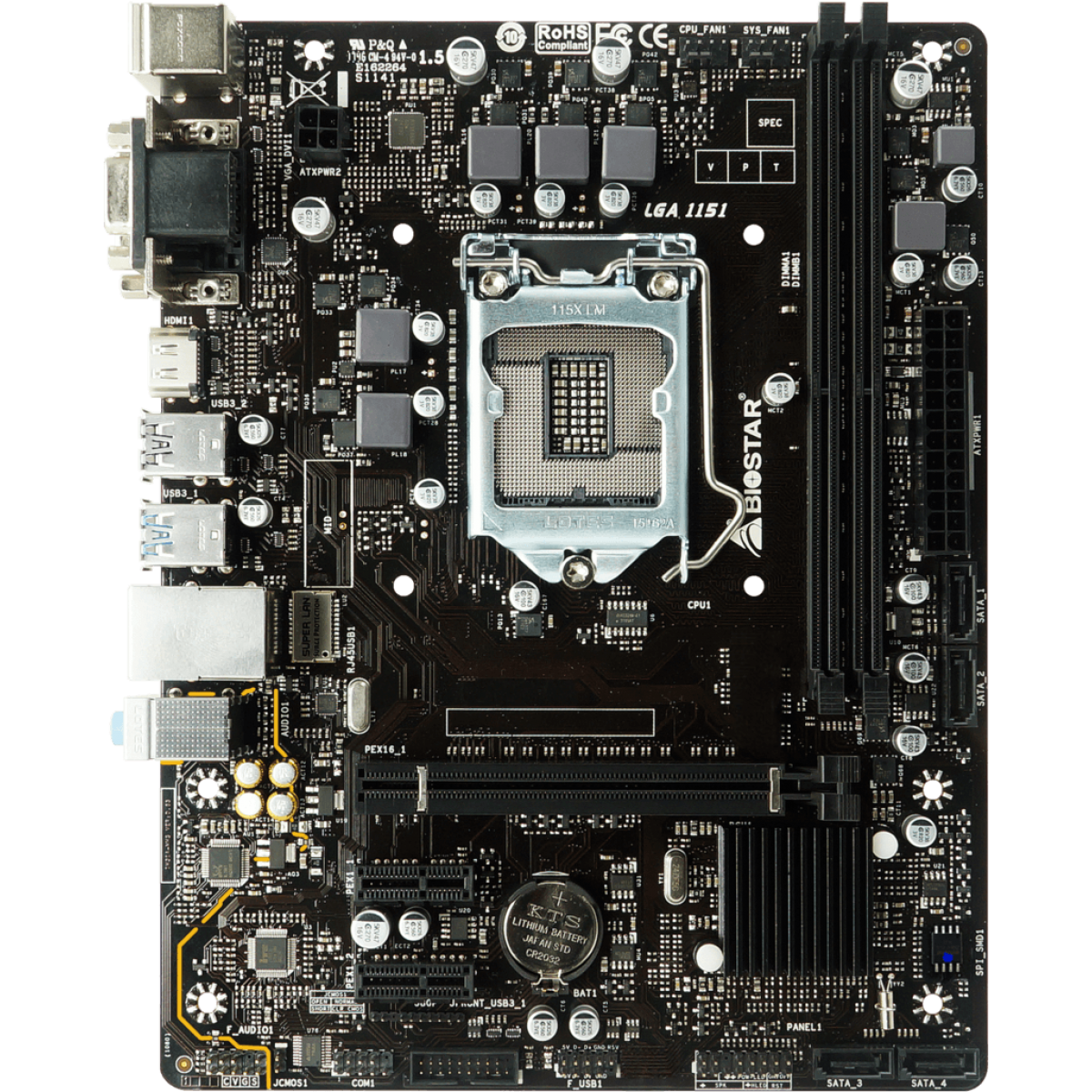 Placa Mãe Biostar H310MHD PRO, Chipset H310, Intel LGA 1151, mATX, DDR4