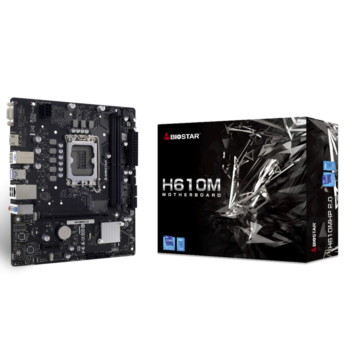 Placa Mãe Biostar H610MHP 2.0, Chipset H610, Intel LGA 1700, mATX, DDR4