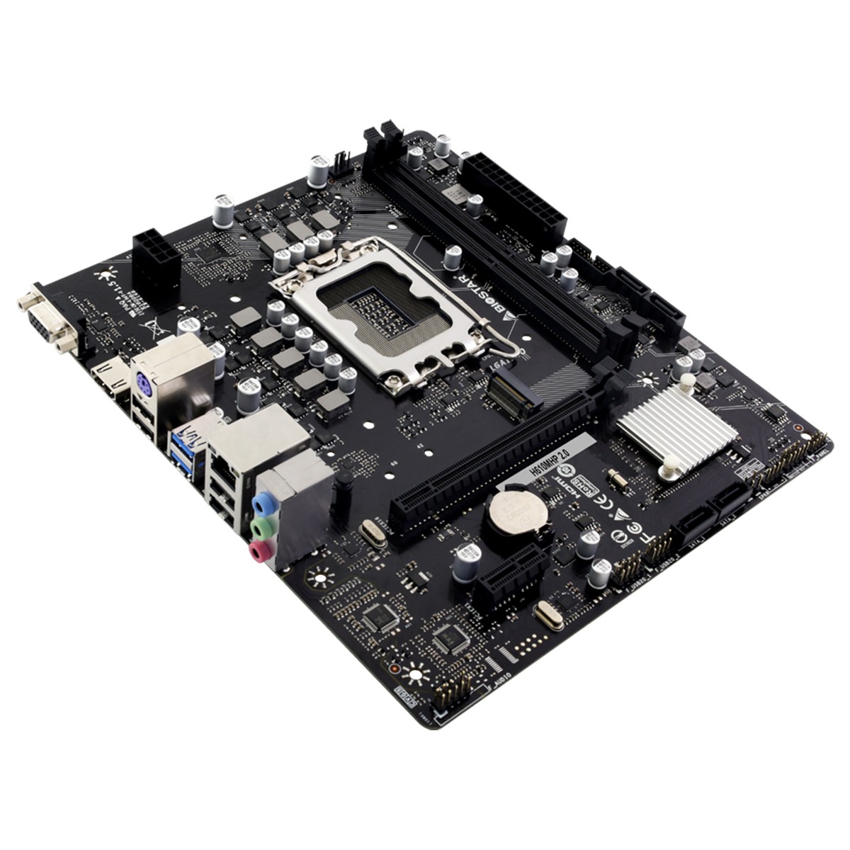 Placa Mãe Biostar H610MHP 2.0, Chipset H610, Intel LGA 1700, mATX, DDR4