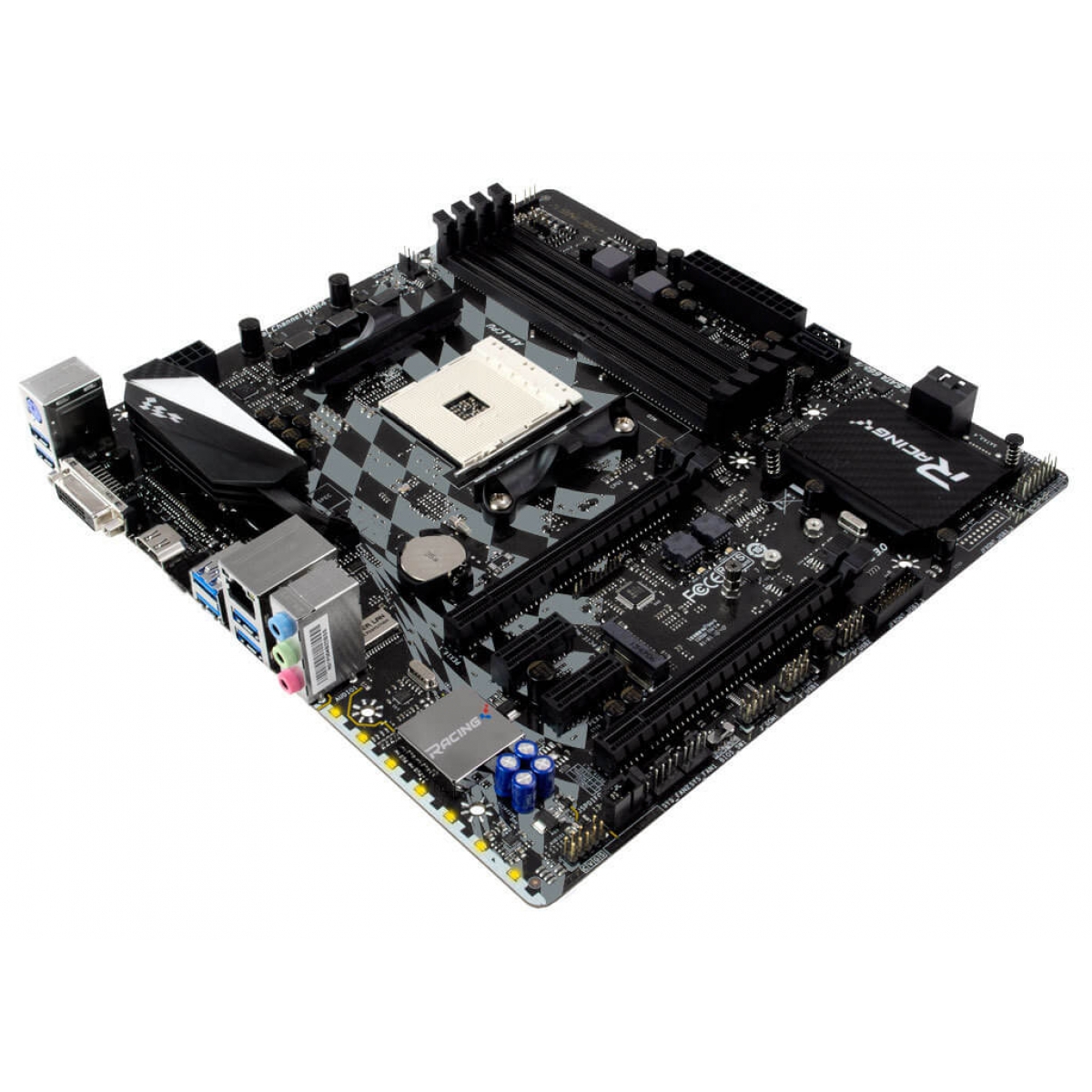 Placa Mãe Biostar Racing B350GT3, Chipset B350, AMD AM4, mATX, DDR4
