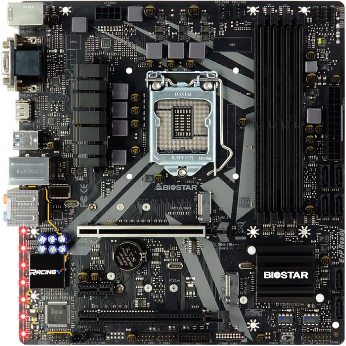 Placa Mãe Biostar Racing B360GT3S, Chipset B360, Intel LGA 1151, mATX, DDR4