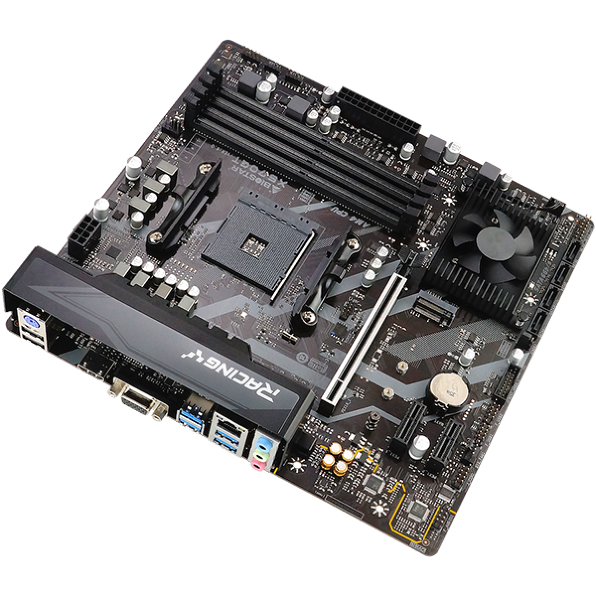 Placa Mãe Biostar Racing X570GT, Chipset X570, AMD AM4, MATX, DDR4