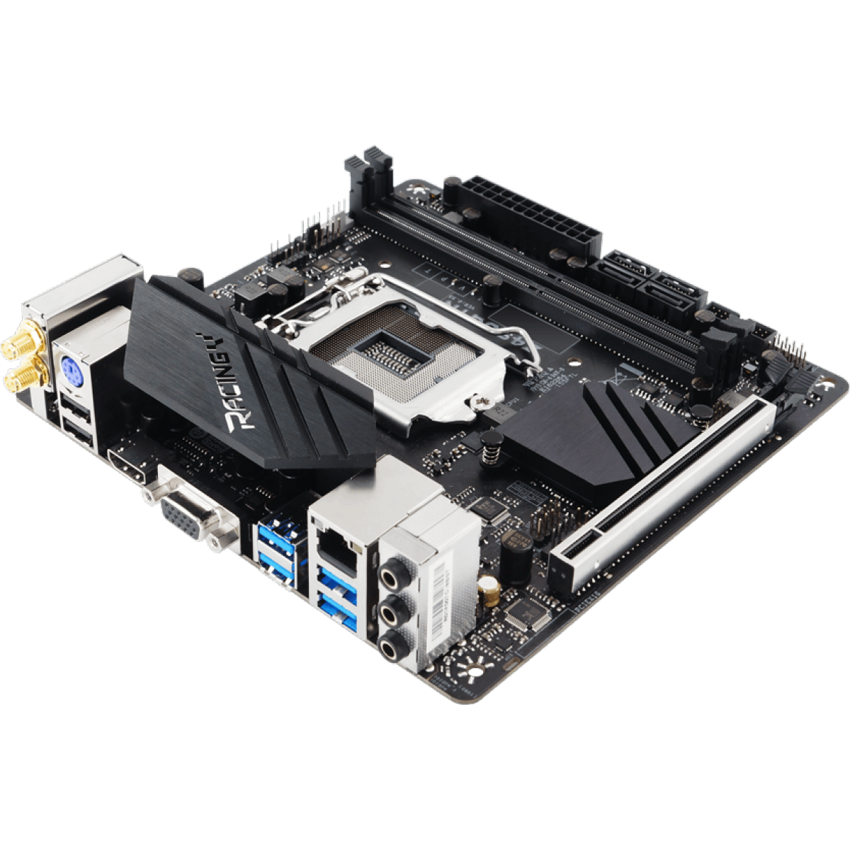 Placa Mãe Biostar Racing Z490GTN, Chipset Z490, Intel 1200, Mini-ITX, DDR4