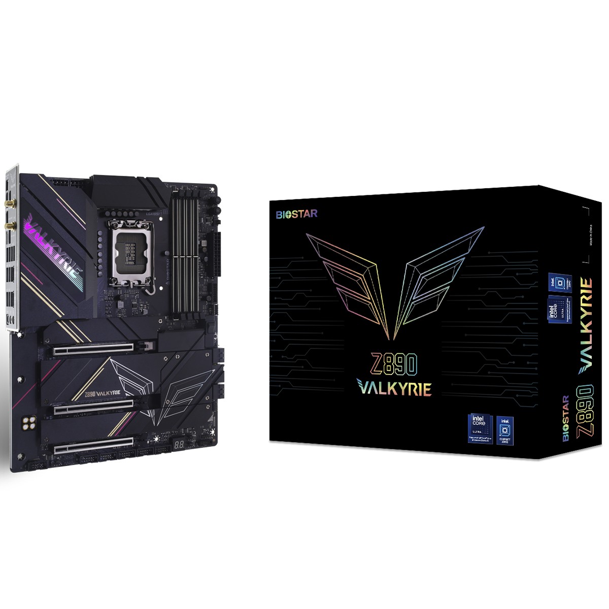 Placa Mãe Biostar Z890 Valkyrie, Chipset Z890, Intel LGA 1851, ATX, DDR5, IZ89AADT-R01-BS215D