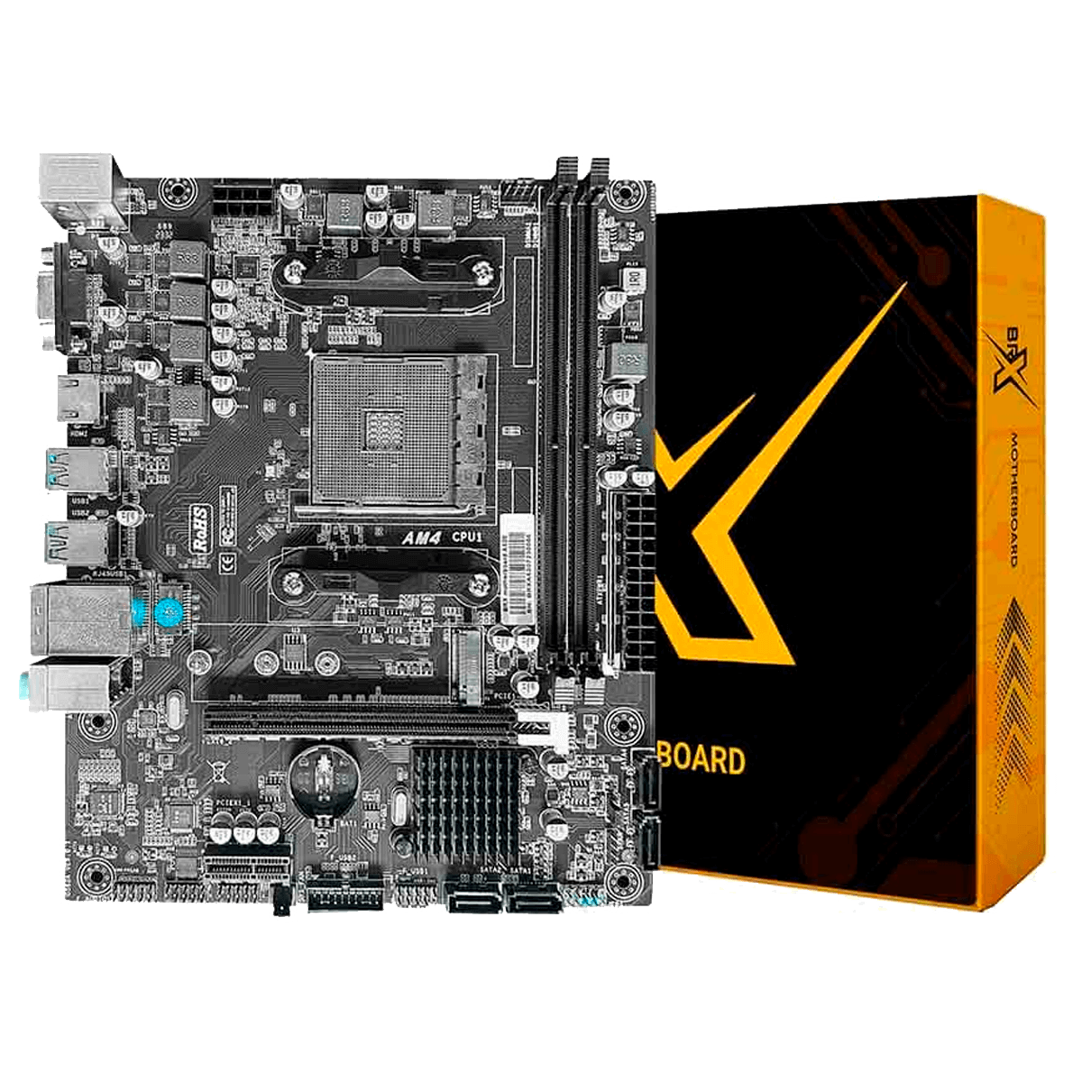 Placa Mãe BRX A320, Chipset A320, AMD AM4, MATX, DDR4, A320BRX