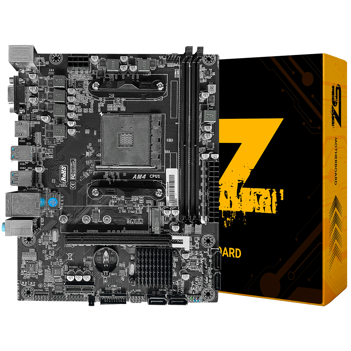 Placa Mãe BRX Storm Z A320, Chipset A320, AMD AM4, mATX, PMSZ-AMDA320