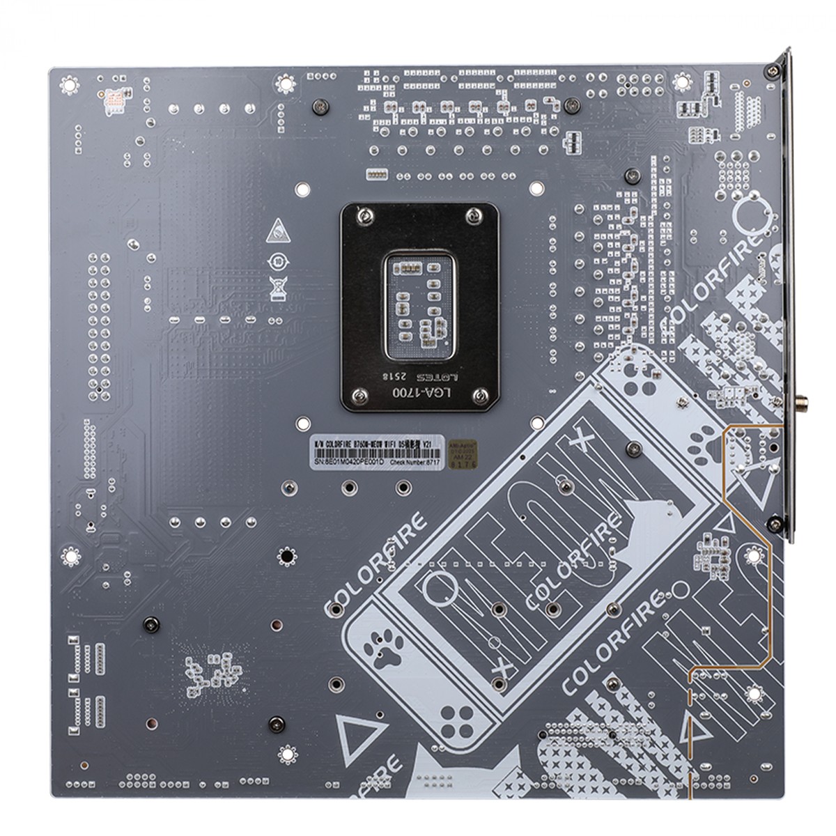 Placa Mãe ColorFire B760M-MEOW WIFI D5 Orange V21, Chipset B760, Intel LGA 1700, MATX, DDR5