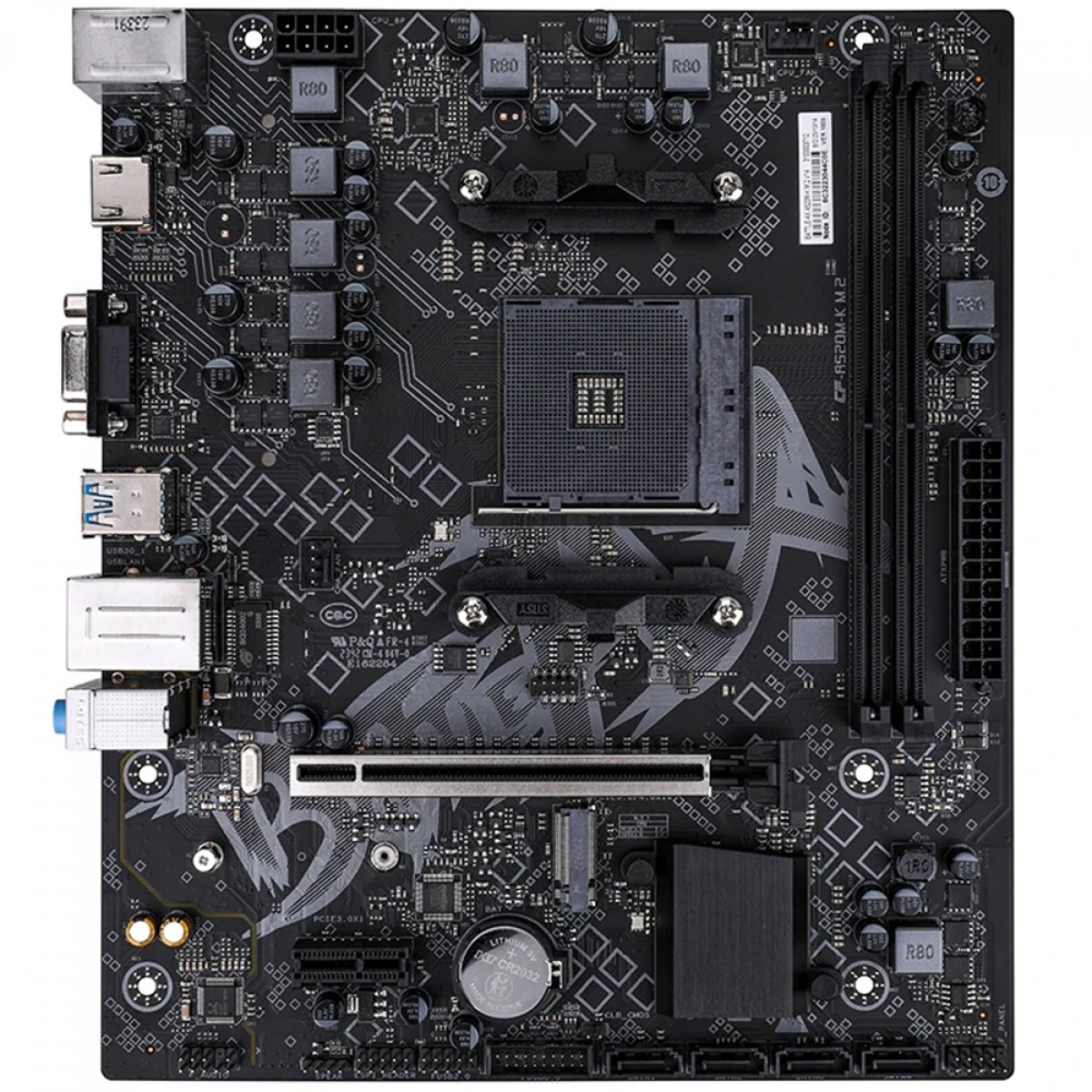 Placa Mãe Colorful BATTLE-AX A520M-K M.2 V14, Chipset A520, AMD AM4, MATX, DDR4 - Open Box