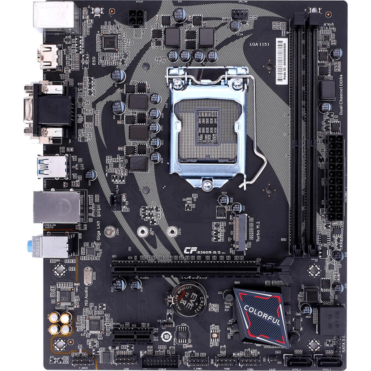 Placa Mãe Colorful BATTLE-AX B360M-HD PRO V21, Chipset B360, Intel LGA 1151, MATX, DDR4