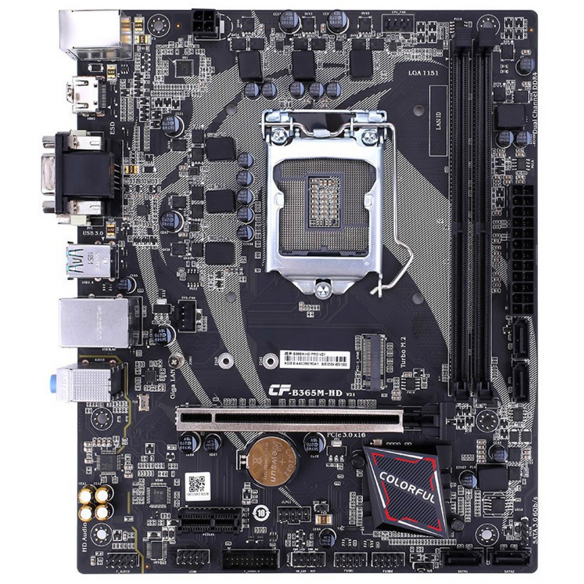 Placa Mãe Colorful BATTLE-AX B365M-HD PRO V21, Chipset B365, Intel LGA 1151, mAXT, DDR4, 110001204311