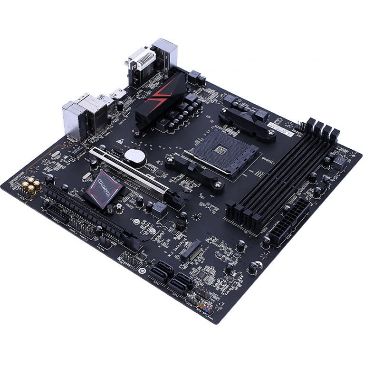 Placa Mãe Colorful Battle-AX B450M-G Deluxe V14, Chipset B450, AMD AM4, mATX, DDR4