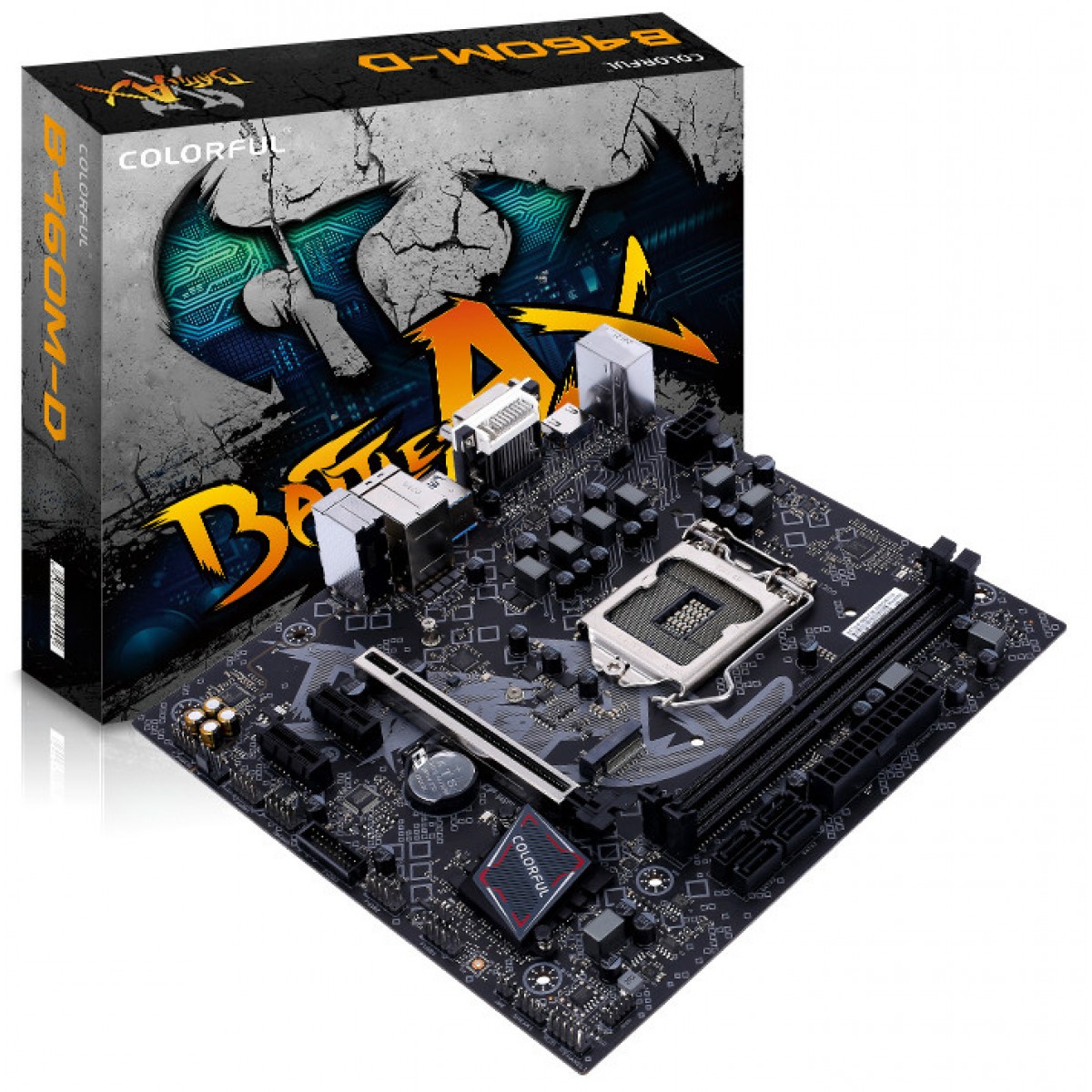 Placa Mãe Colorful BATTLE-AX B460M-D V20, Chipset B460, Intel LGA 1200, mAXT, DDR4, 110001207302