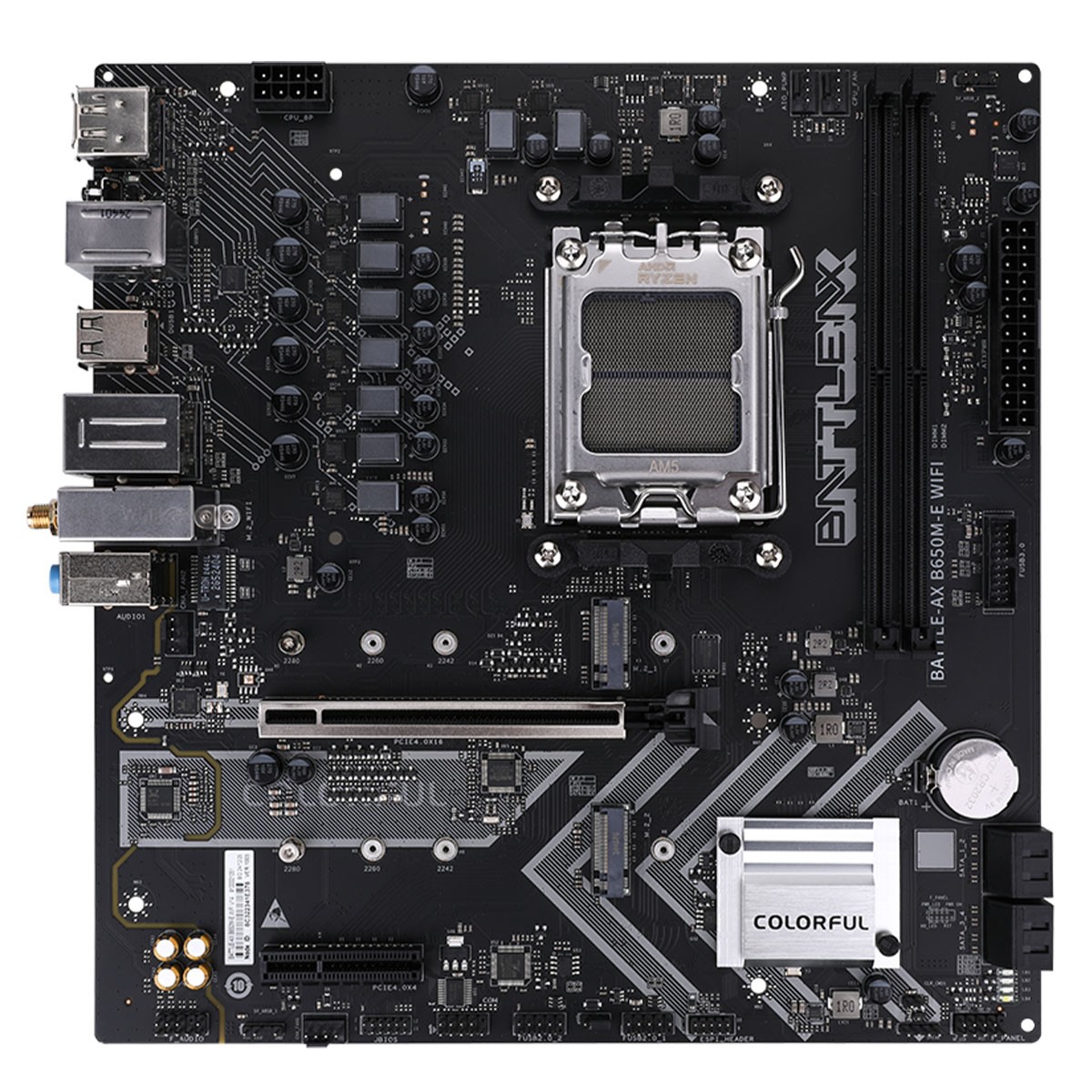 Placa Mãe Colorful Battle-AX B650M-E WIFI V14, Chipset B650, AMD AM5, MATX, DDR5