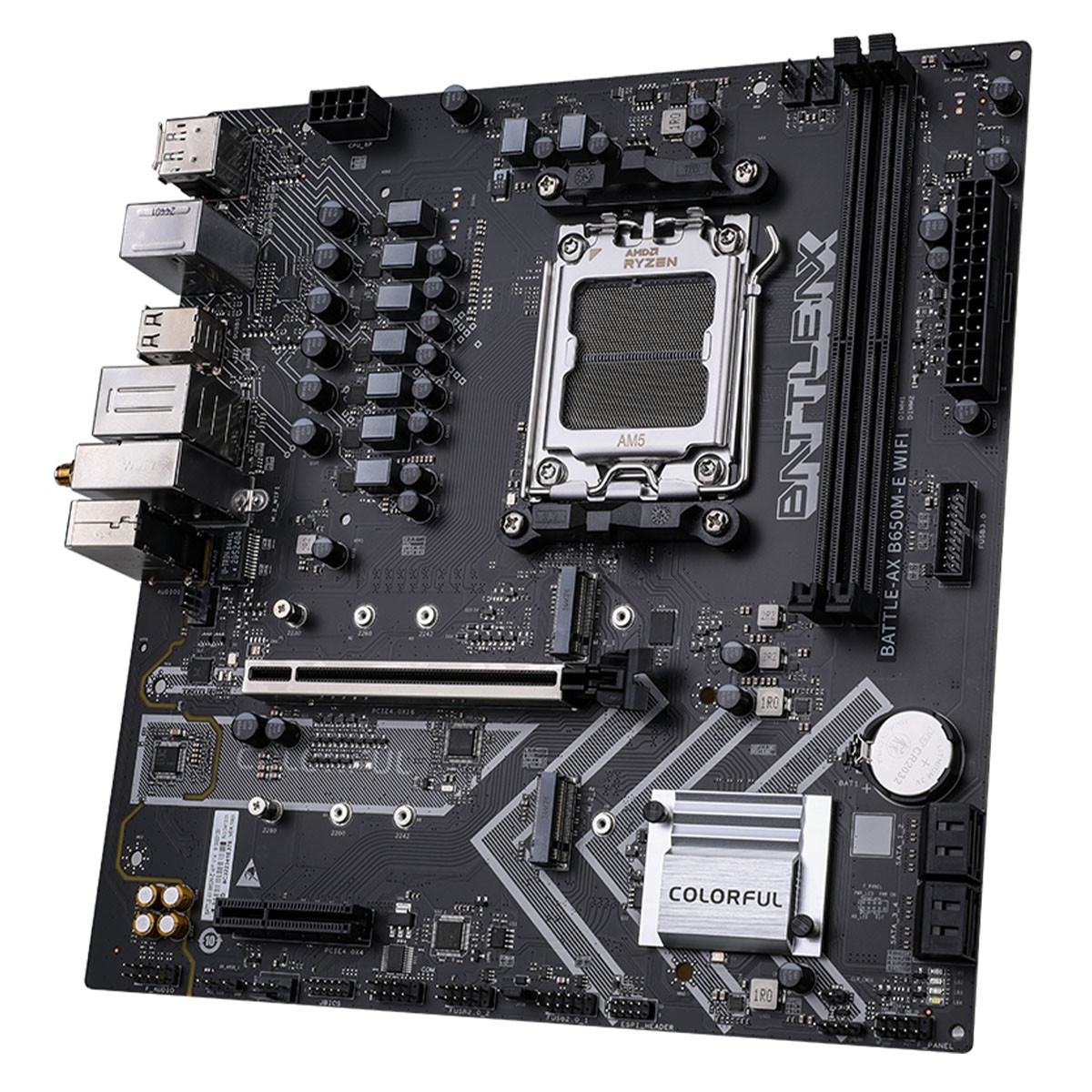 Placa Mãe Colorful Battle-AX B650M-E WIFI V14, Chipset B650, AMD AM5, MATX, DDR5