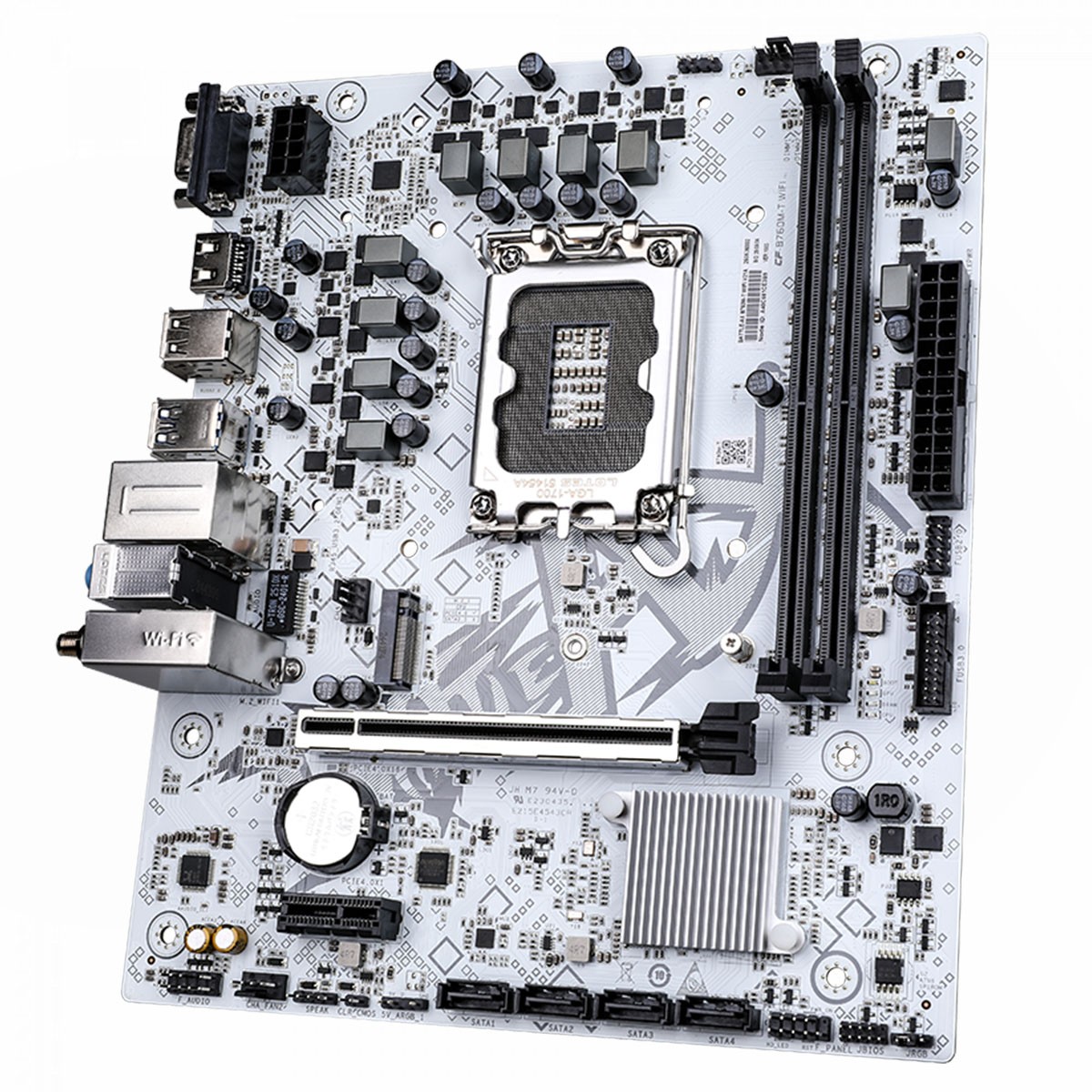 Placa Mãe Colorful Battle-AX B760M-T WIFI V21A, Chipset B760, Intel LGA 1700, MATX, DDR4, Branco