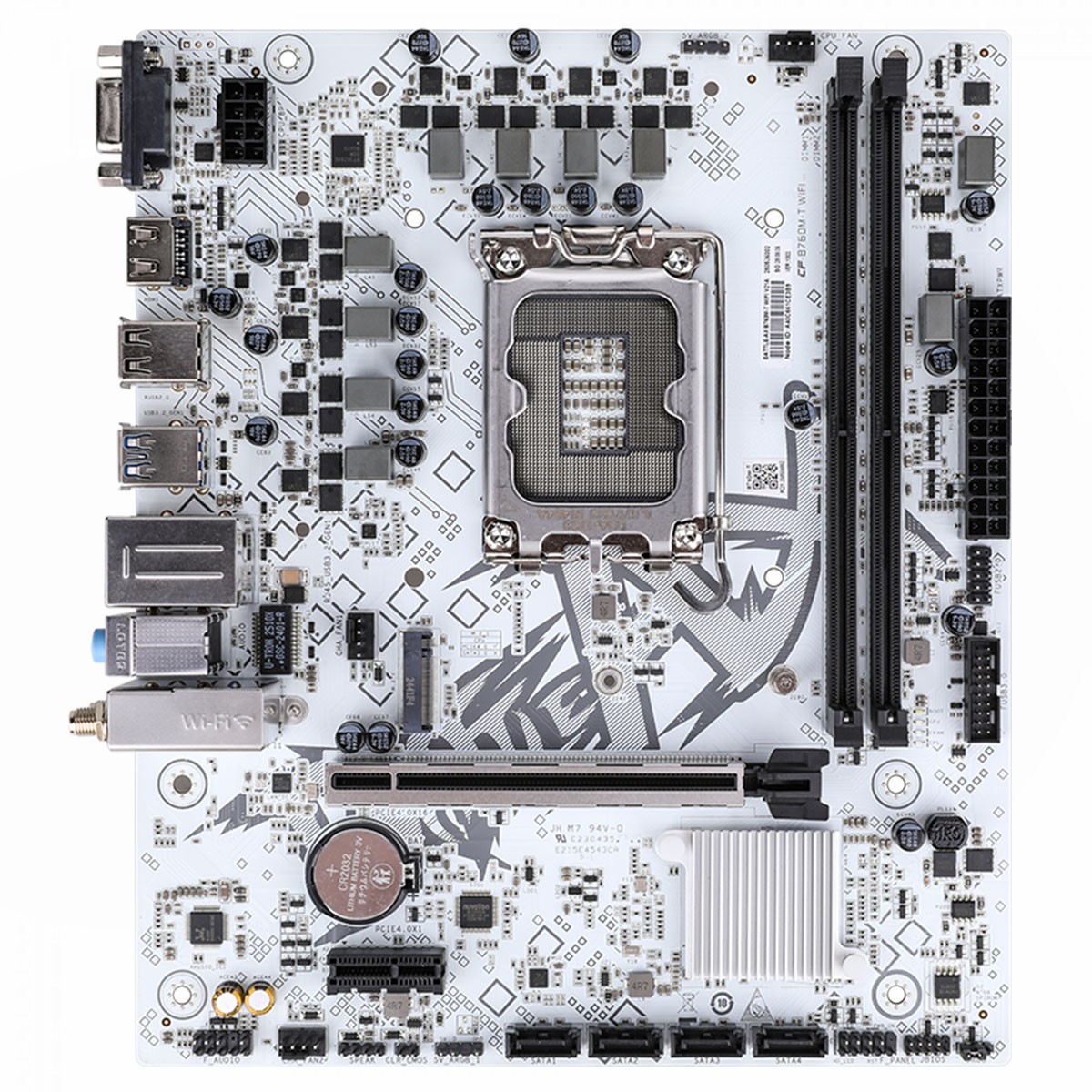Placa Mãe Colorful Battle-AX B760M-T WIFI V21A, Chipset B760, Intel LGA 1700, MATX, DDR4, Branco