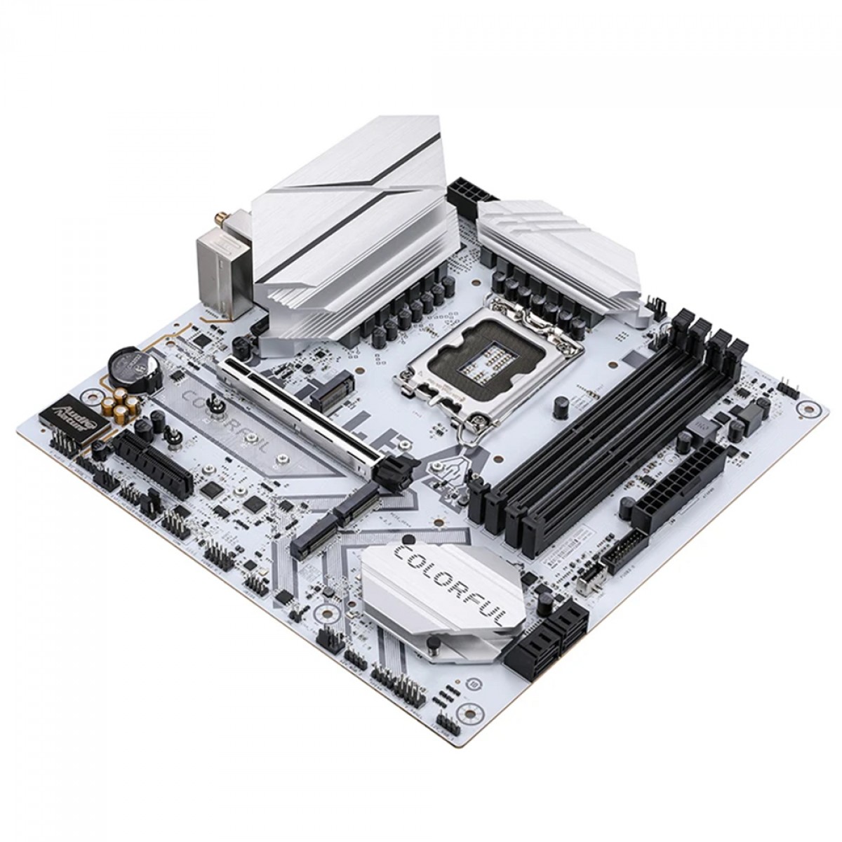 Placa Mãe Colorful Battle-AX B760M White WiFi V20, Chipset B760, Intel LGA 1700, MATX, DDR4