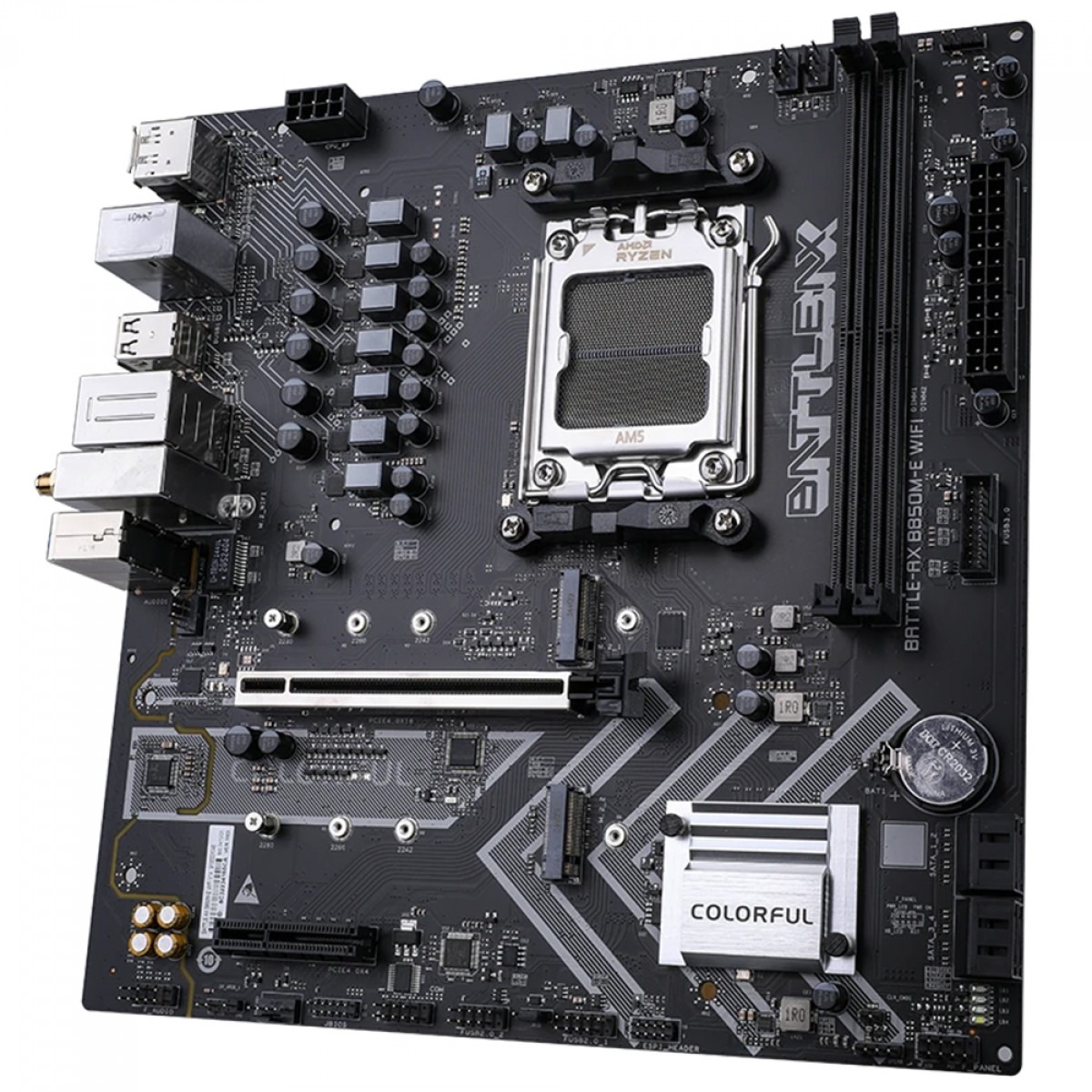 Placa Mãe Colorful Battle-AX B850M-E WiFi V14, Chipset B850, AMD AM5, mATX, DDR5