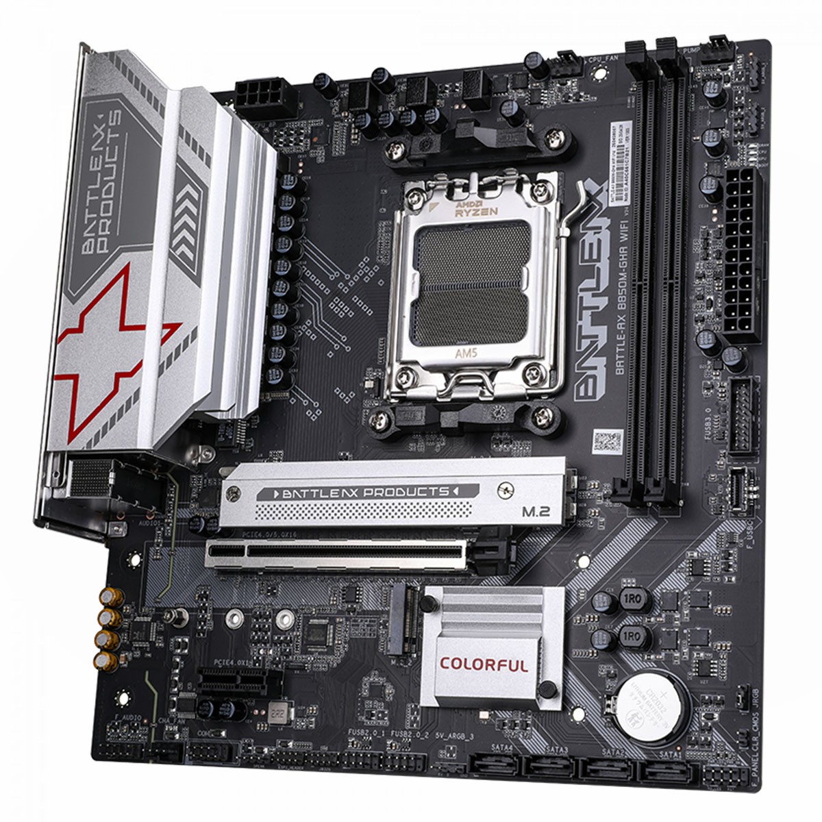 Placa Mãe Colorful Battle-AX B850M-GHA WIFI V14, Chipset B850, AMD AM5, MATX, DDR5