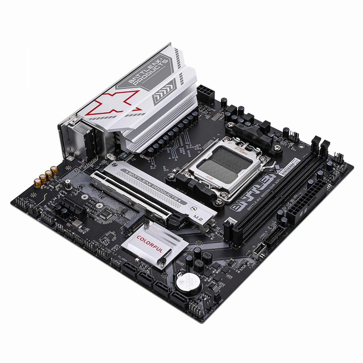 Placa Mãe Colorful Battle-AX B850M-GHA WIFI V14, Chipset B850, AMD AM5, MATX, DDR5