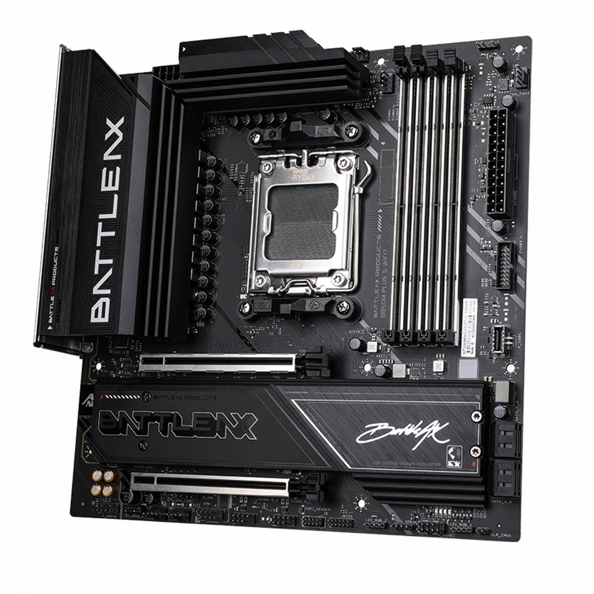 Placa Mãe Colorful Battle-AX B850M-PLUS S WIFI7 V14, Chipset B850, AMD AM5, mATX, DDR5