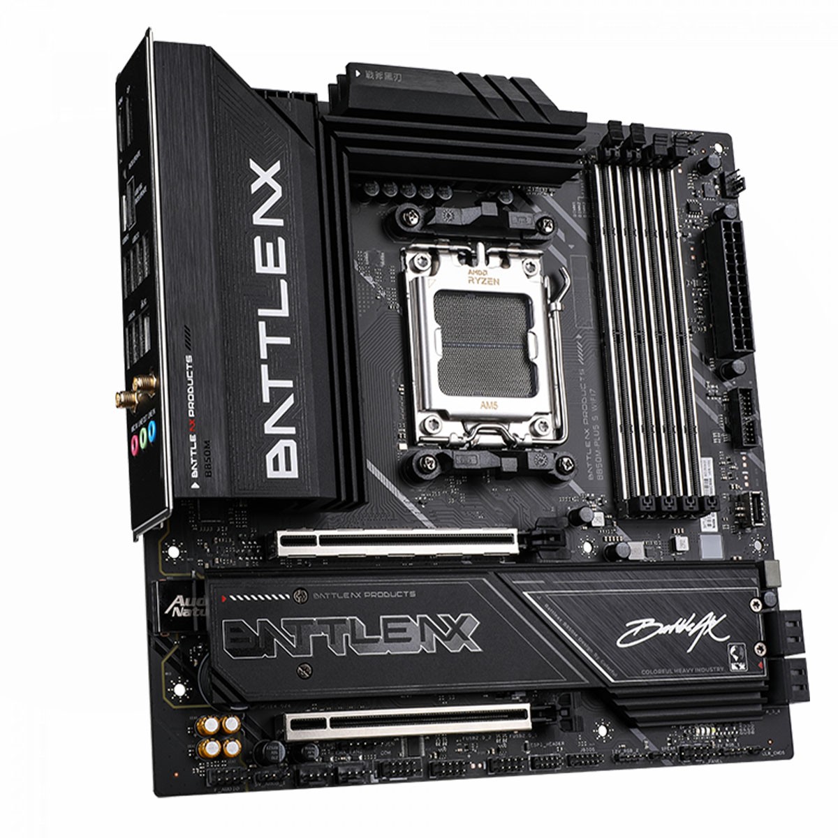 Placa Mãe Colorful Battle-AX B850M-PLUS S WIFI7 V14, Chipset B850, AMD AM5, mATX, DDR5